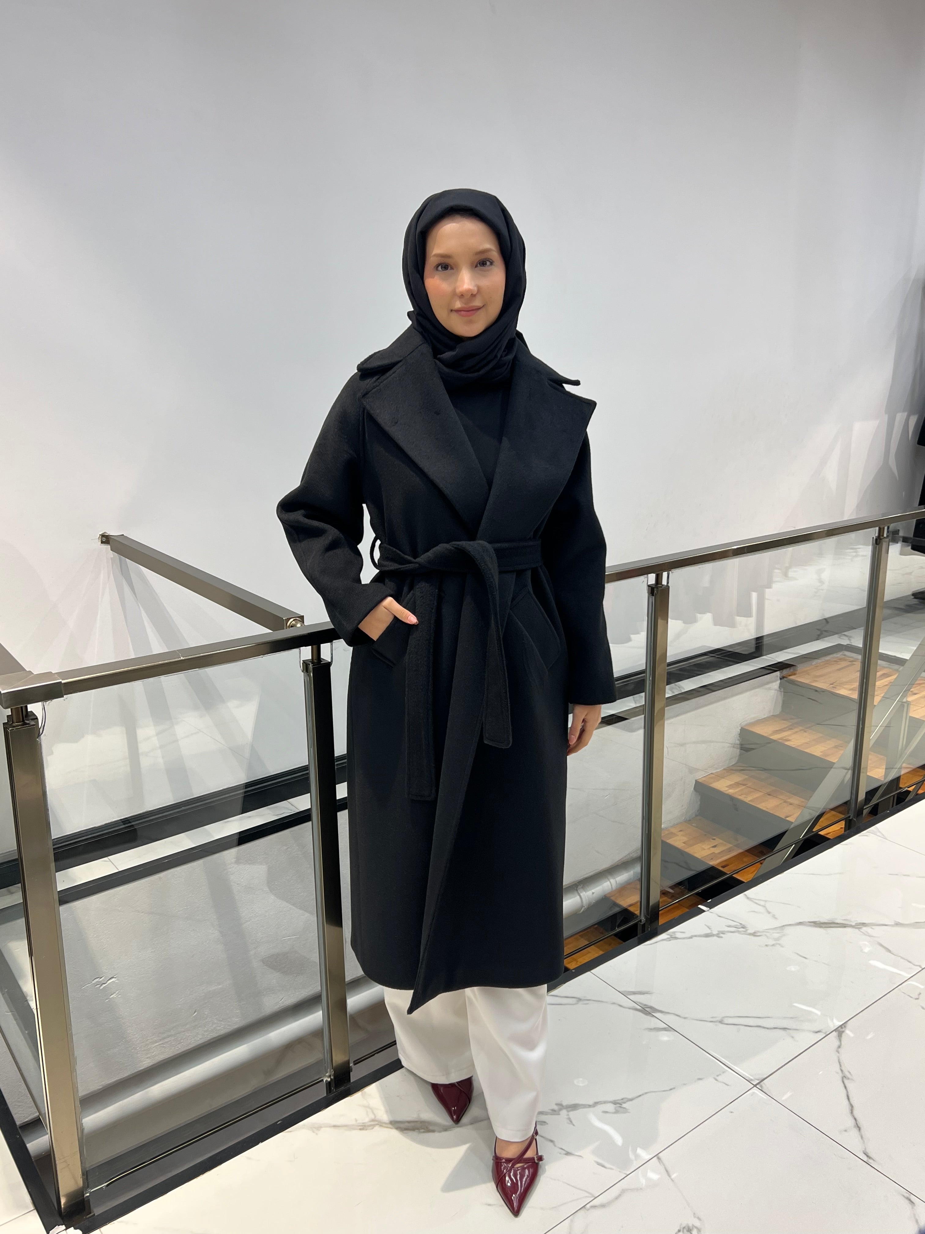 Kaşmir Kaban Düğmesiz