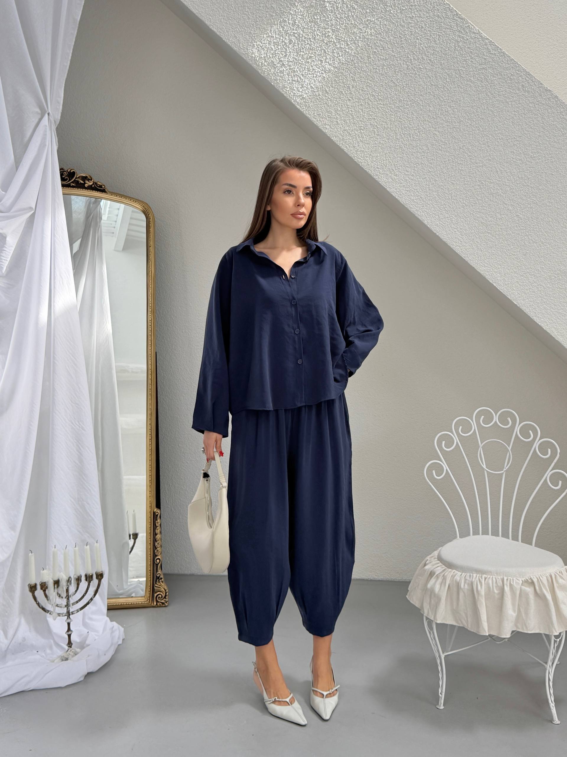 Modal Oversize Şalvarlı Takım