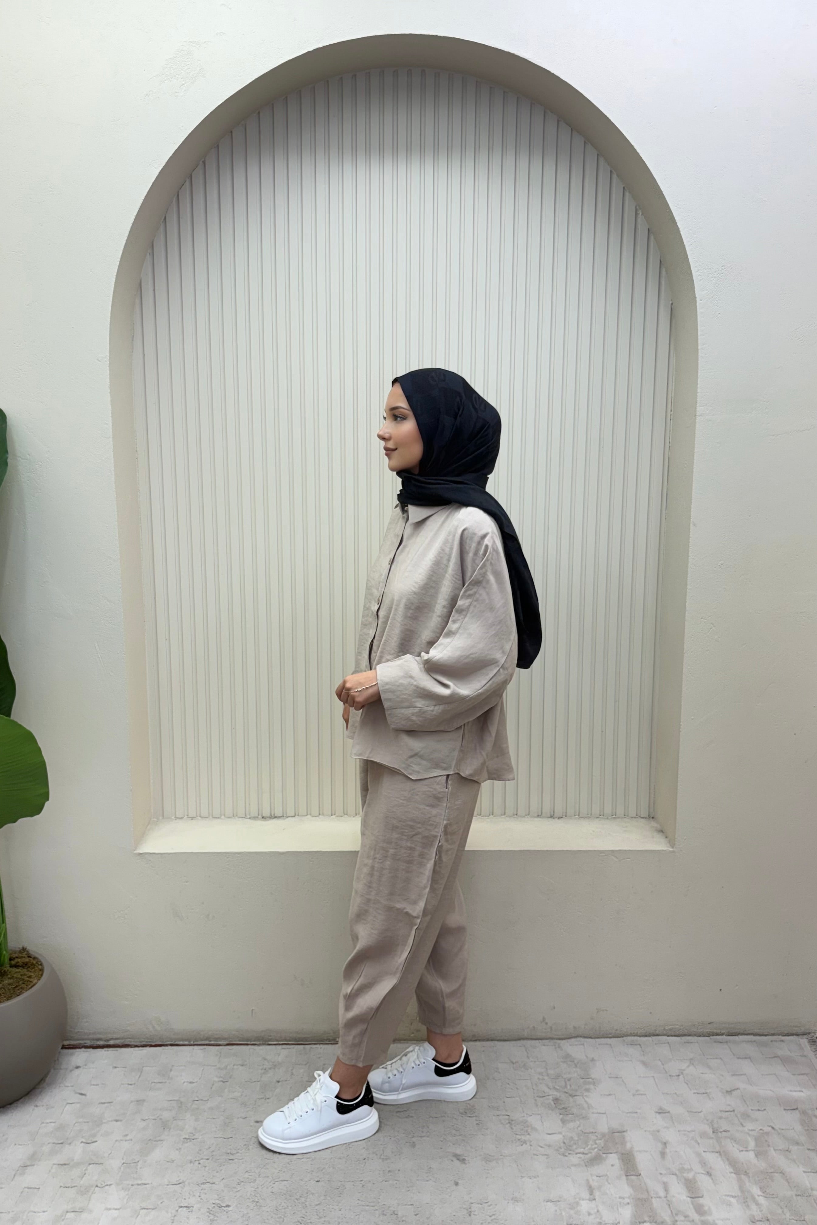 Modal Oversize Şalvarlı Takım