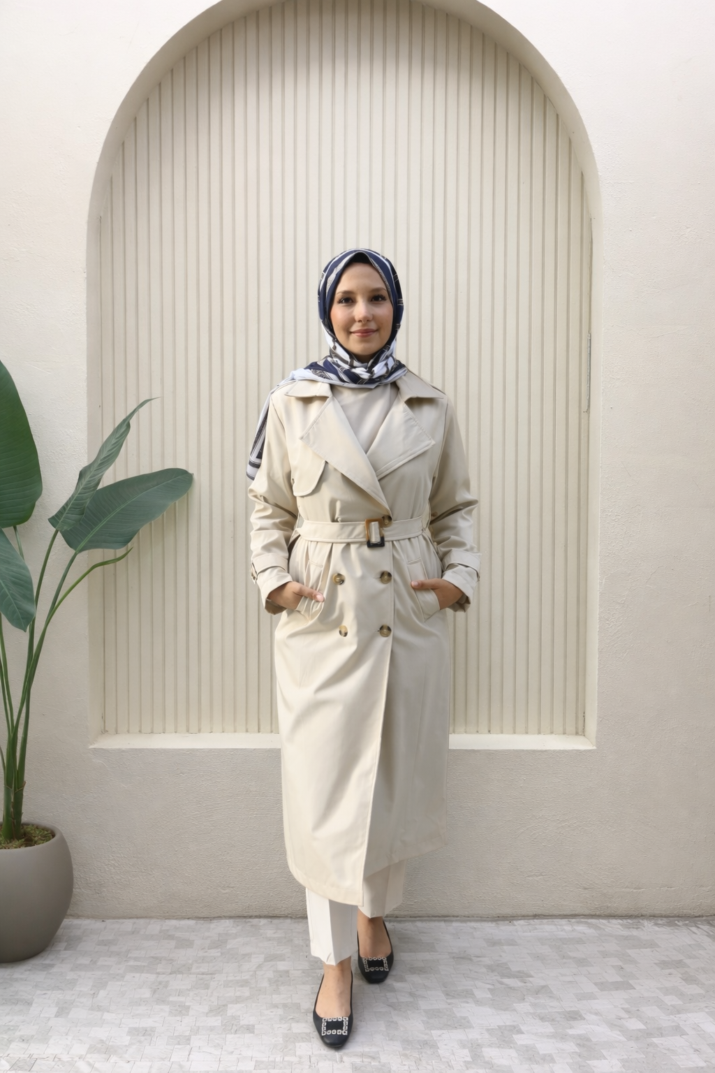 Beli Kuşaklı Trençkot