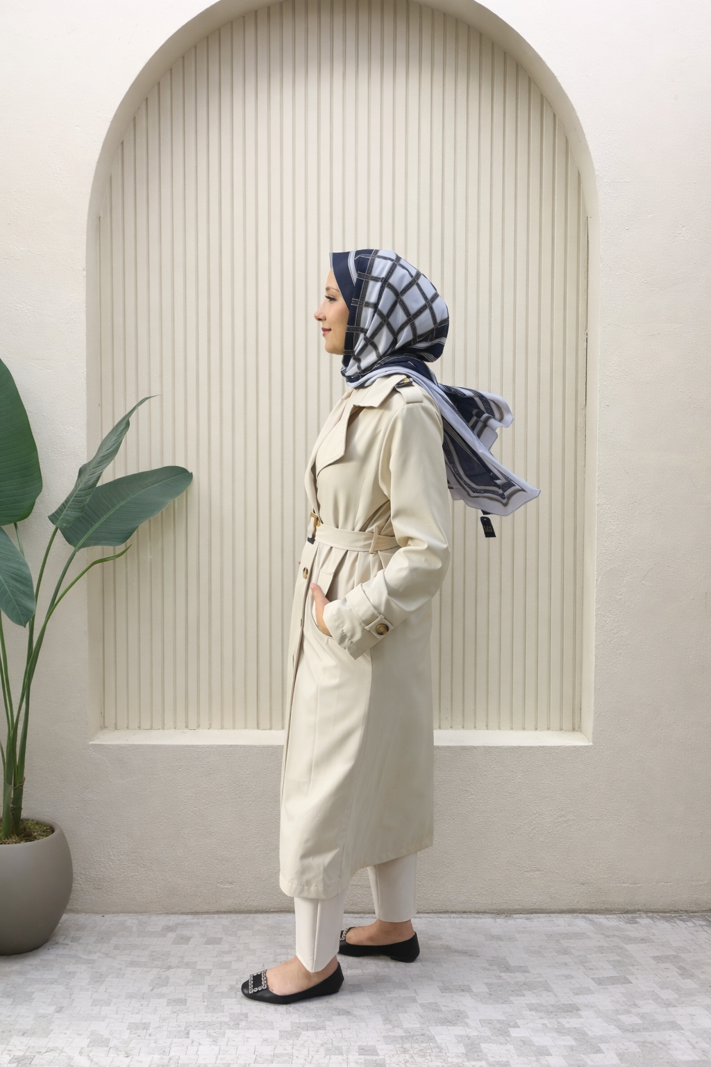 Beli Kuşaklı Trençkot