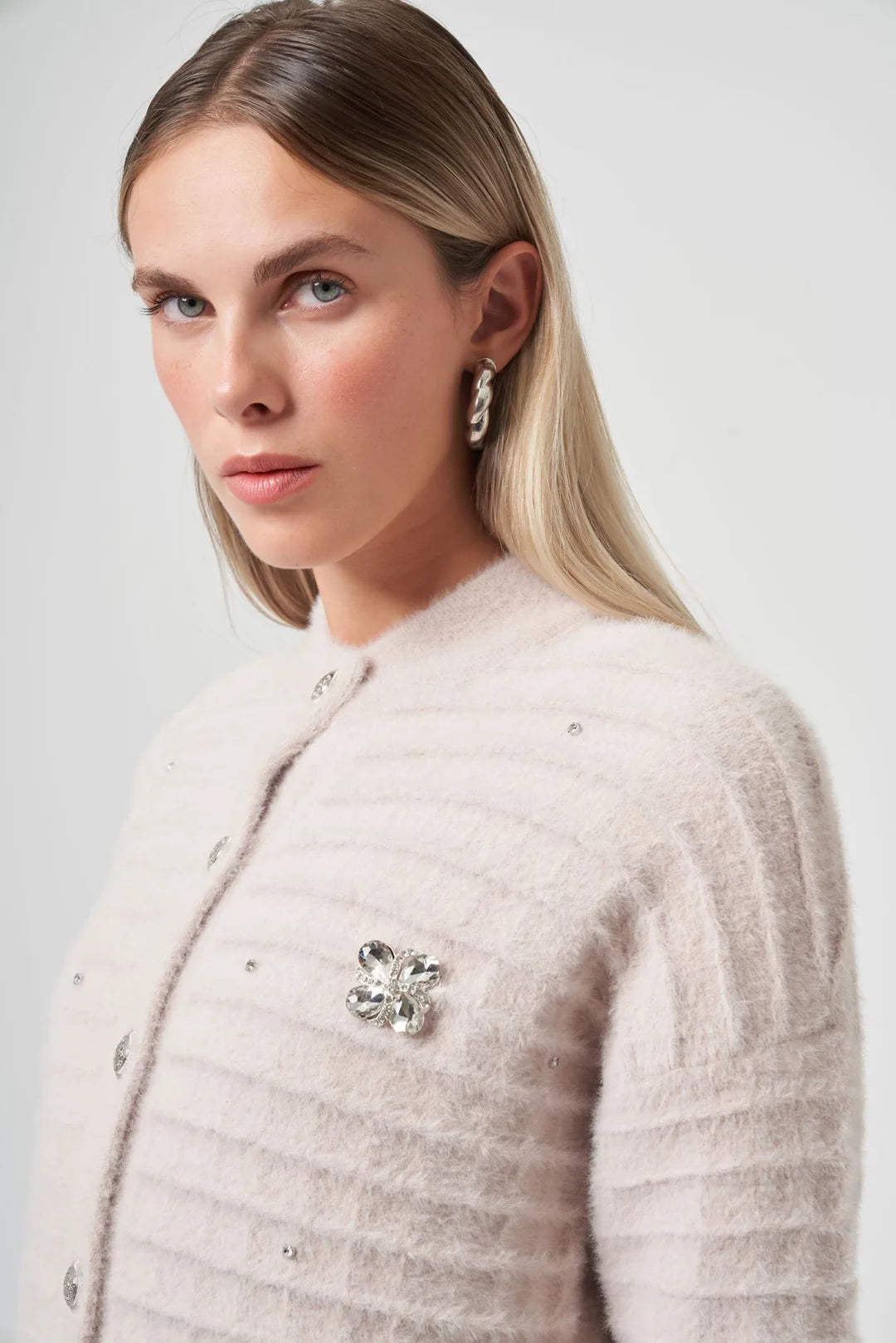 Nuss 7010 Serpme Taş İşlemeli Hırka