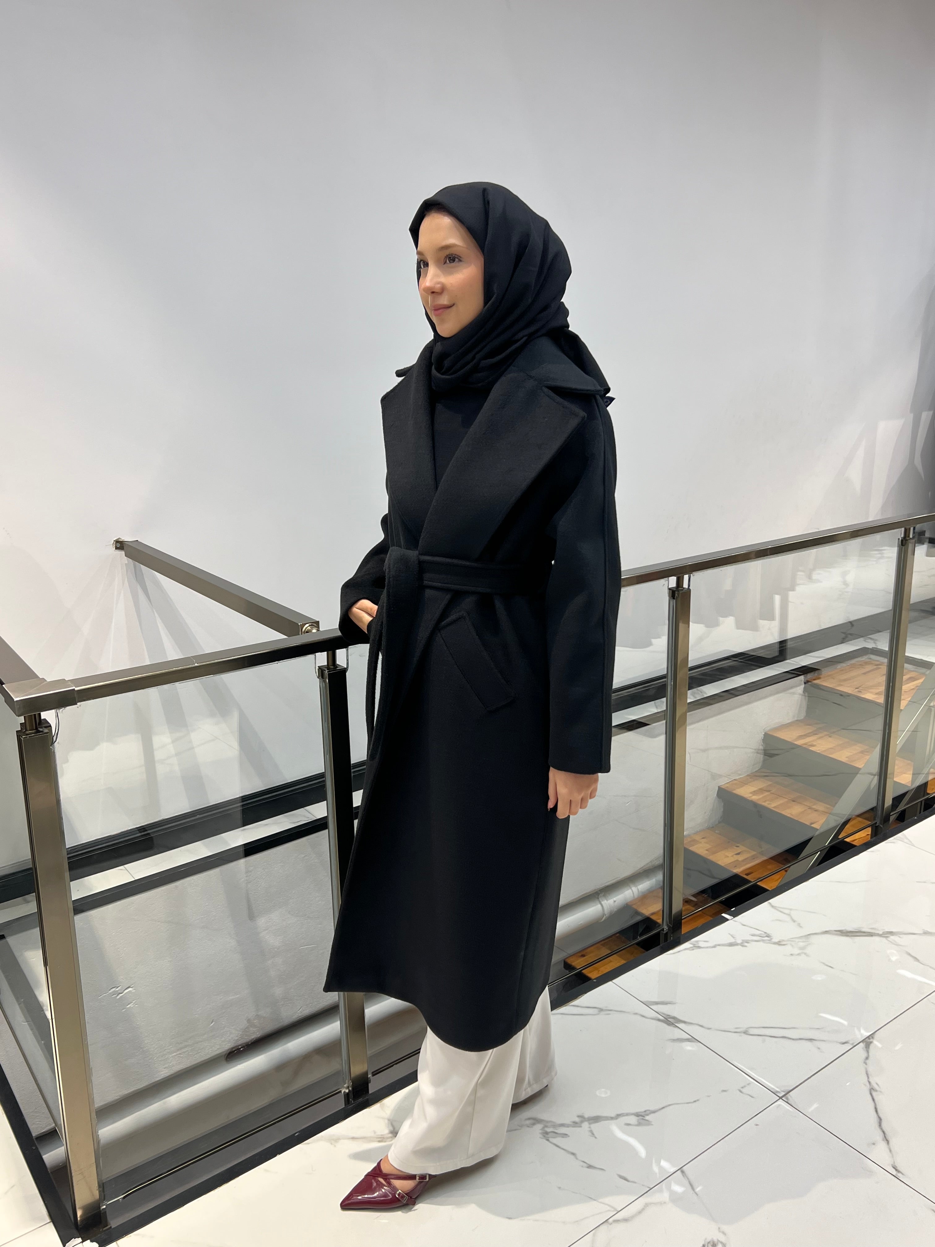 Kaşmir Kaban Düğmesiz