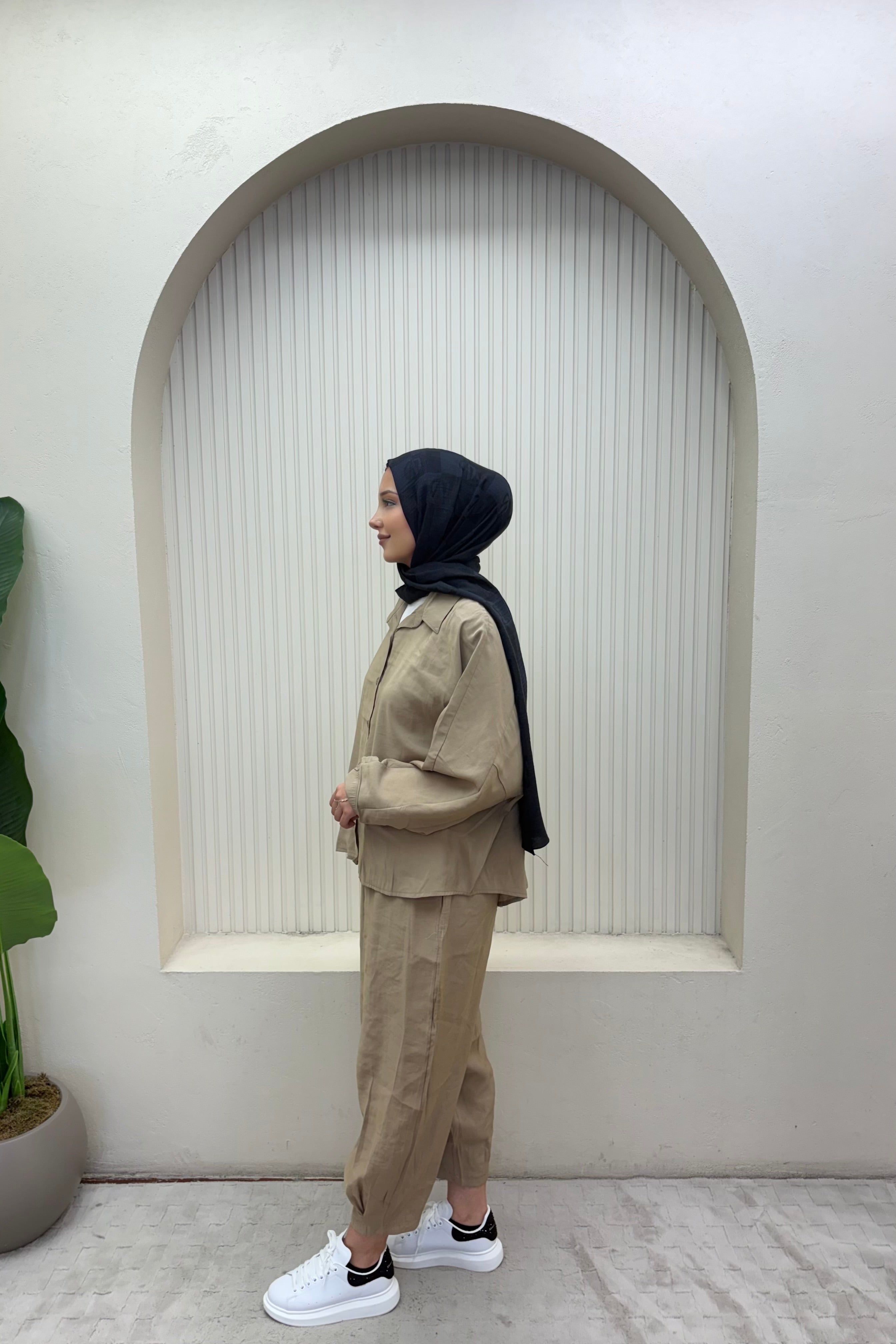 Modal Oversize Şalvarlı Takım