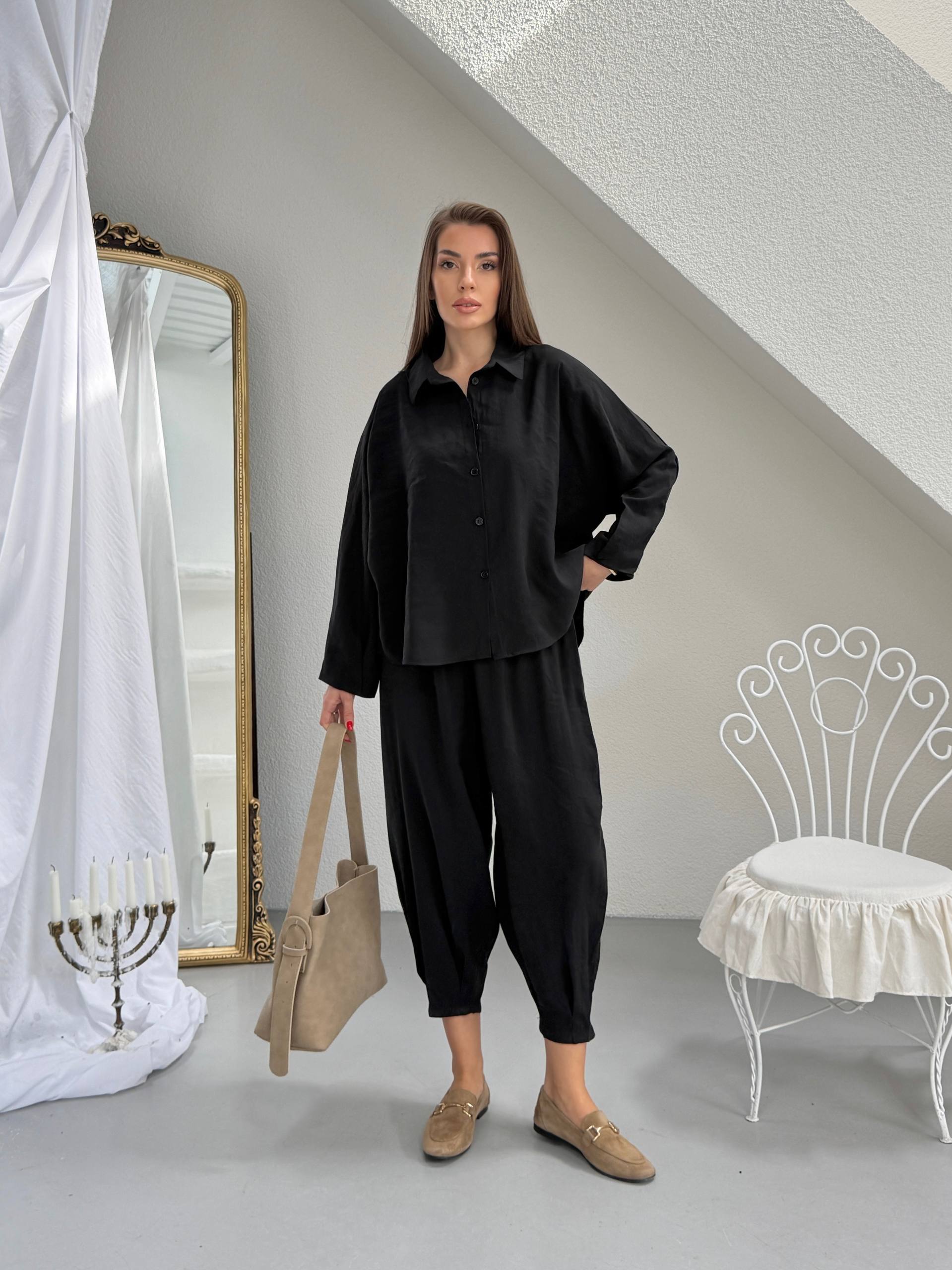Modal Oversize Şalvarlı Takım