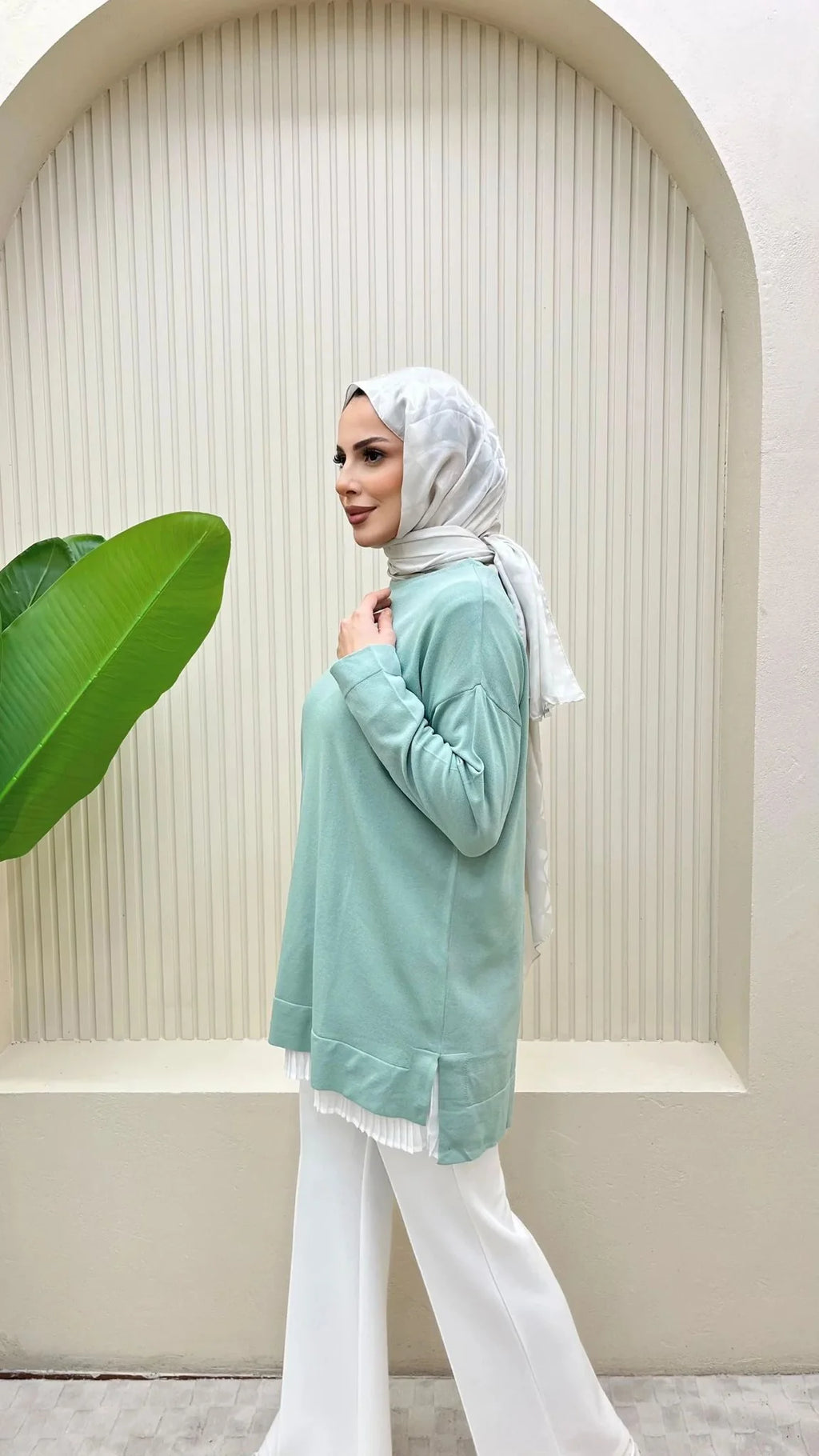 Düz Merserize Tunik