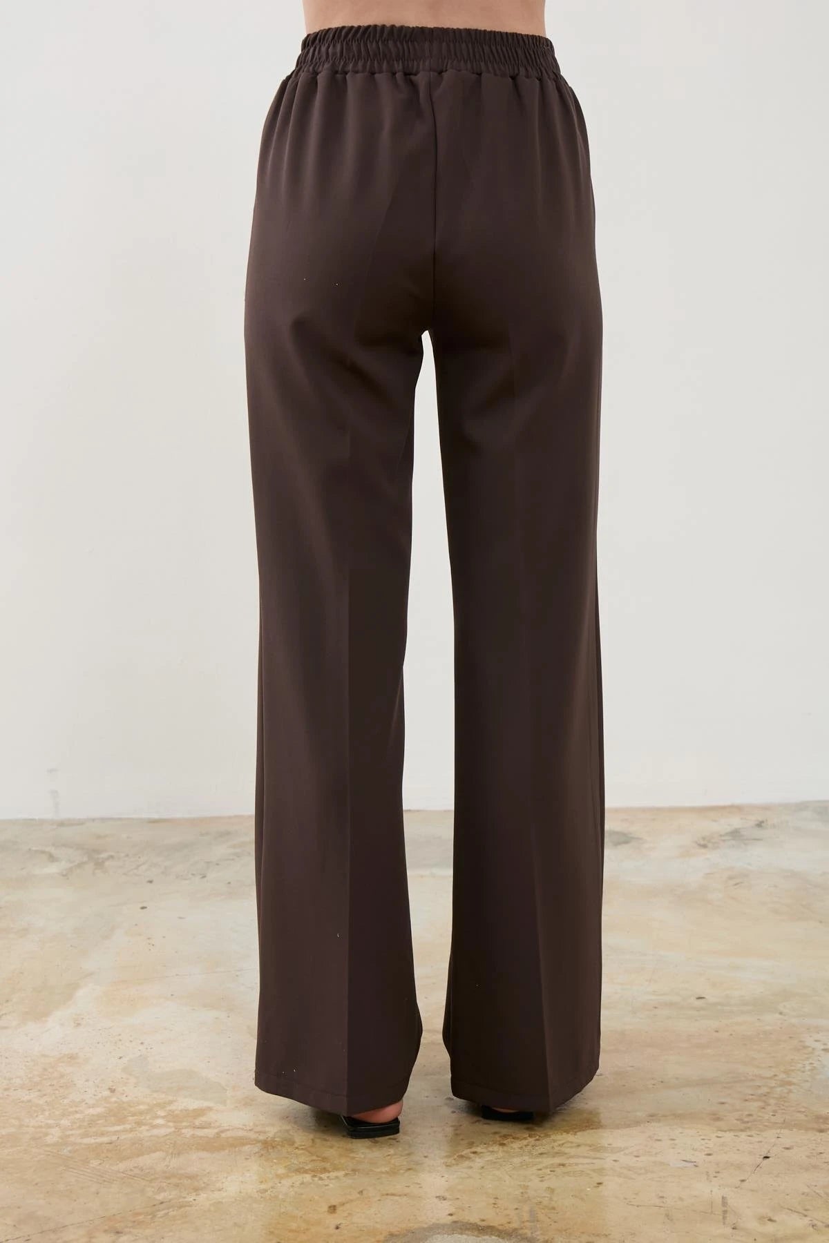 Krep İspanyol Paça Pantolon