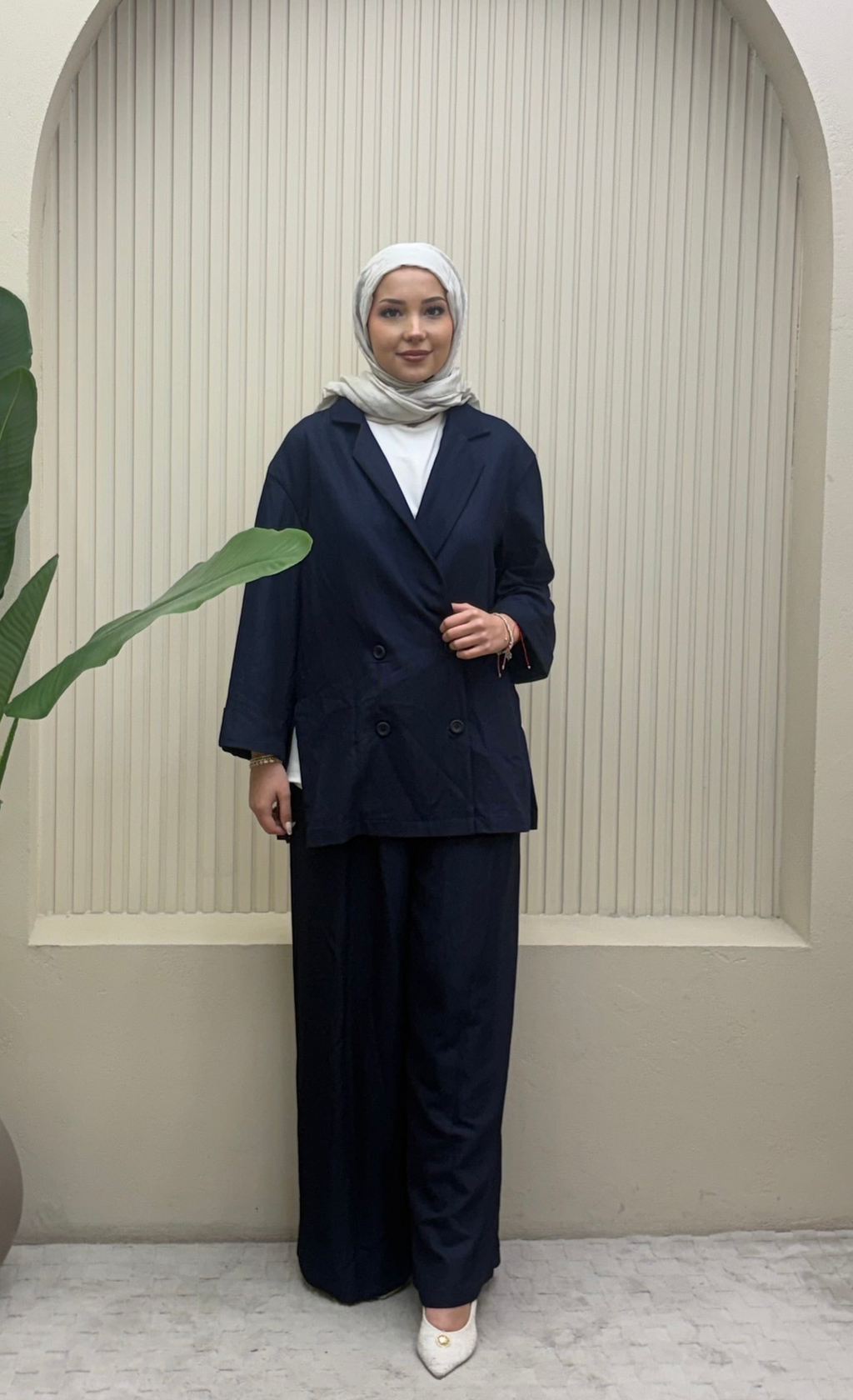 Denim Görünümlü Takım