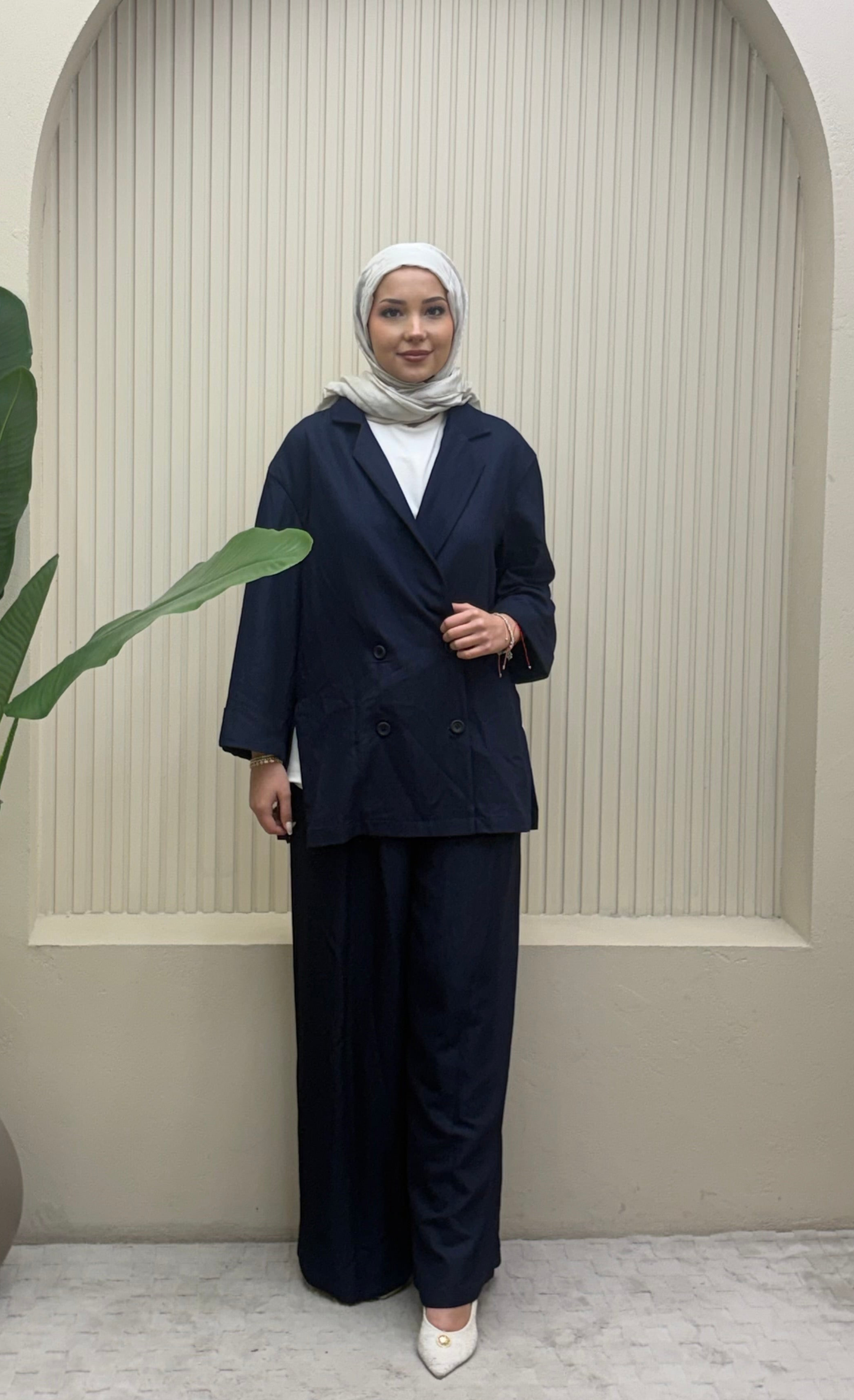 Denim Görünümlü Takım
