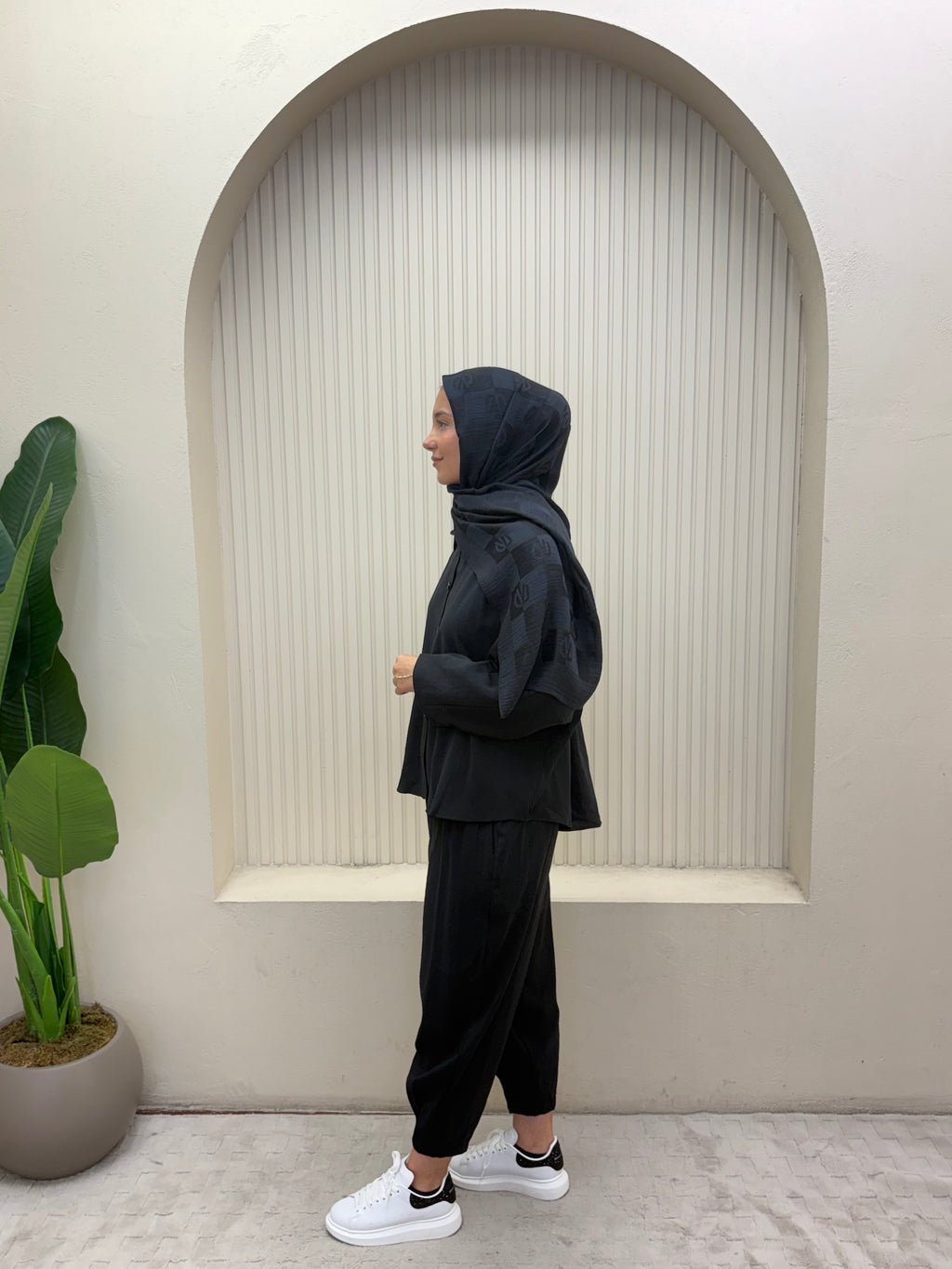 Modal Oversize Şalvarlı Takım