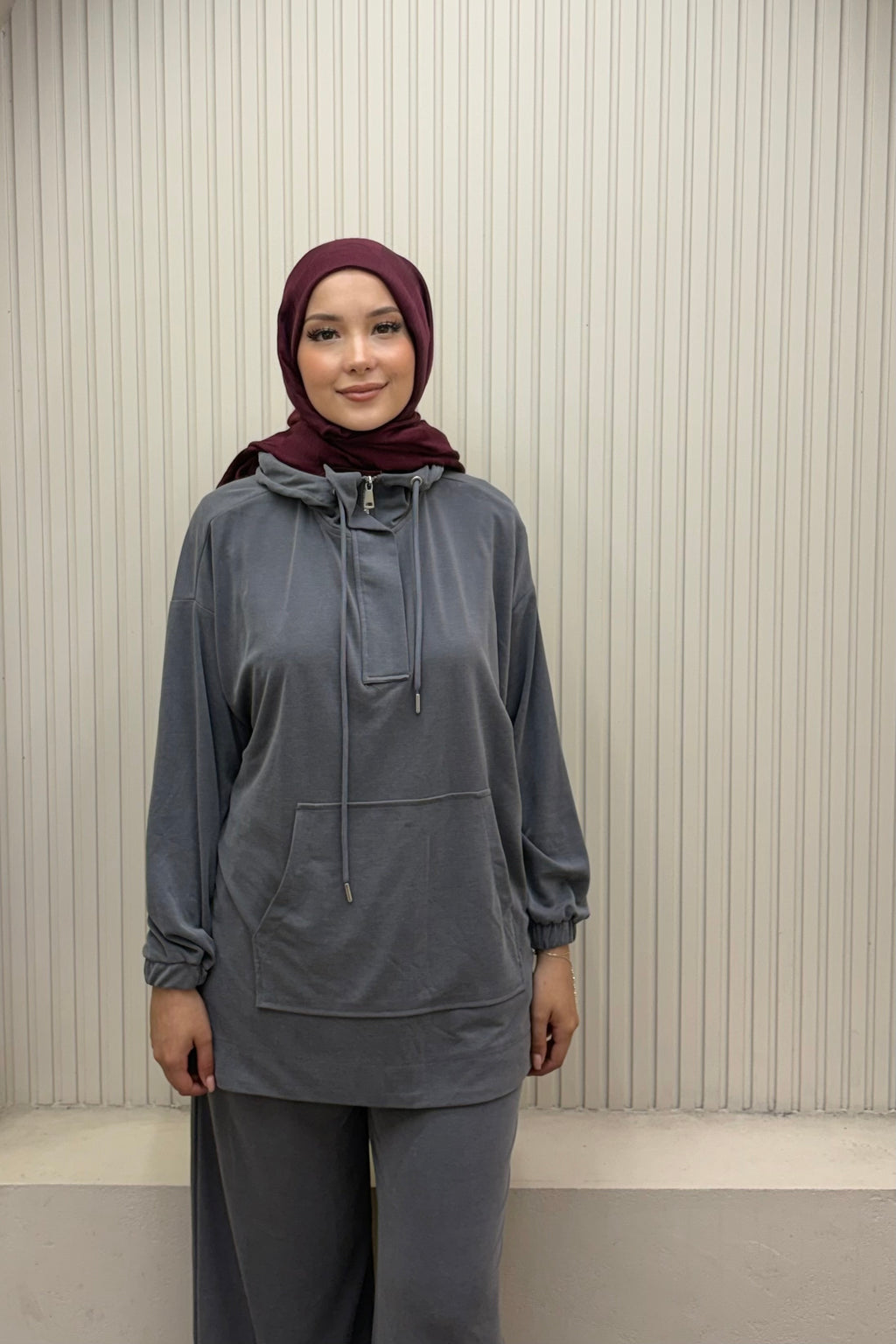 Yanları ÇıtÇıtlı Kapişonlu Takım
