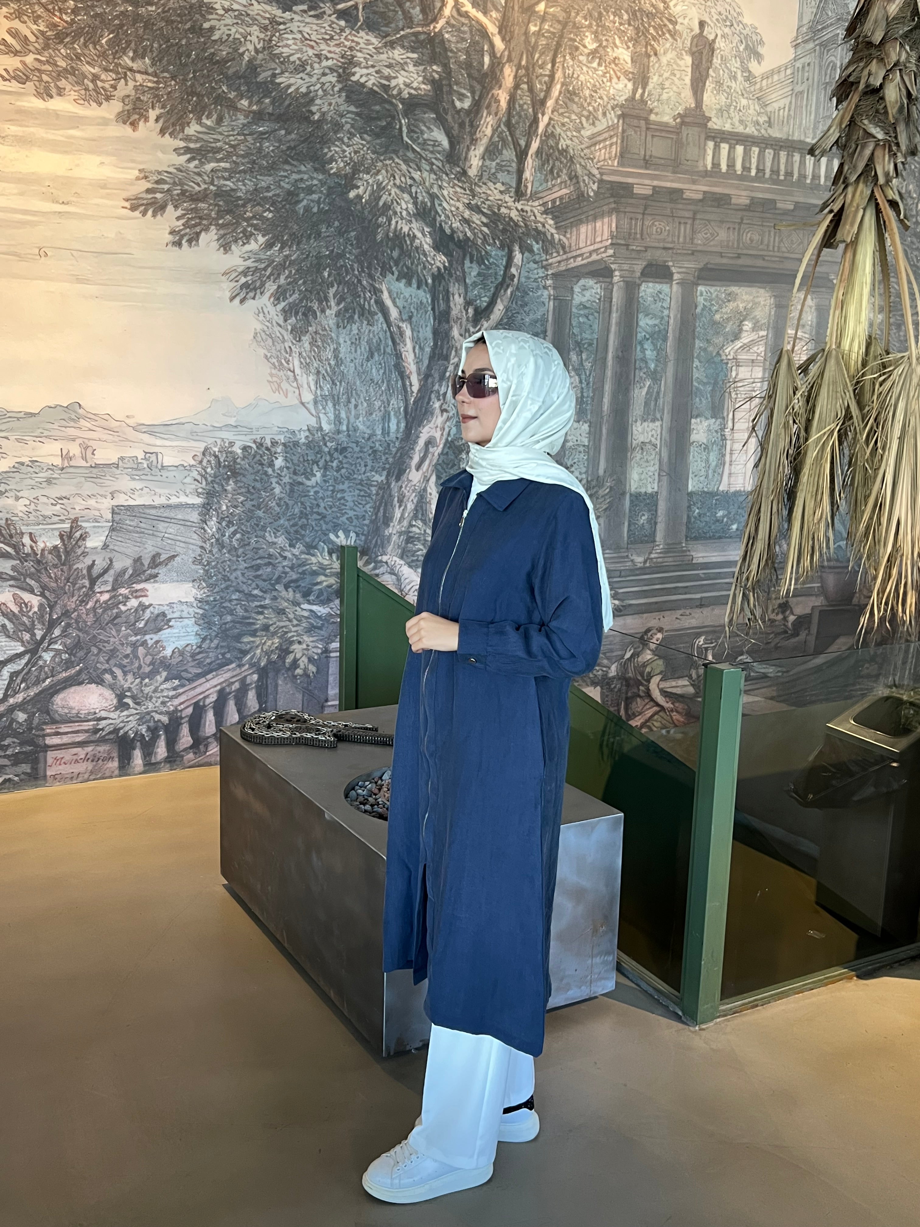 Fermuarlı Yakalı Ara Boy Kap