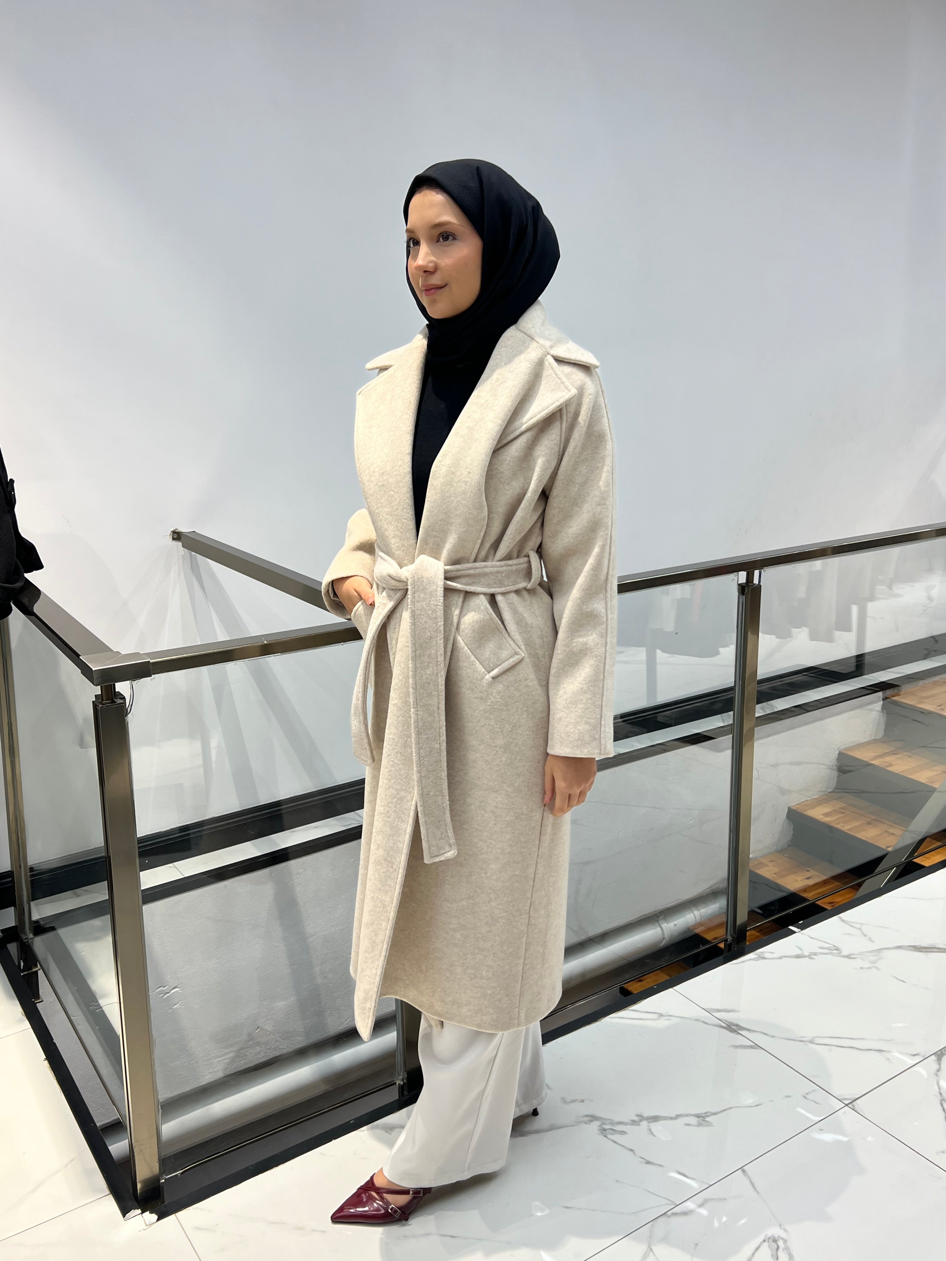 Kaşmir Kaban Düğmesiz