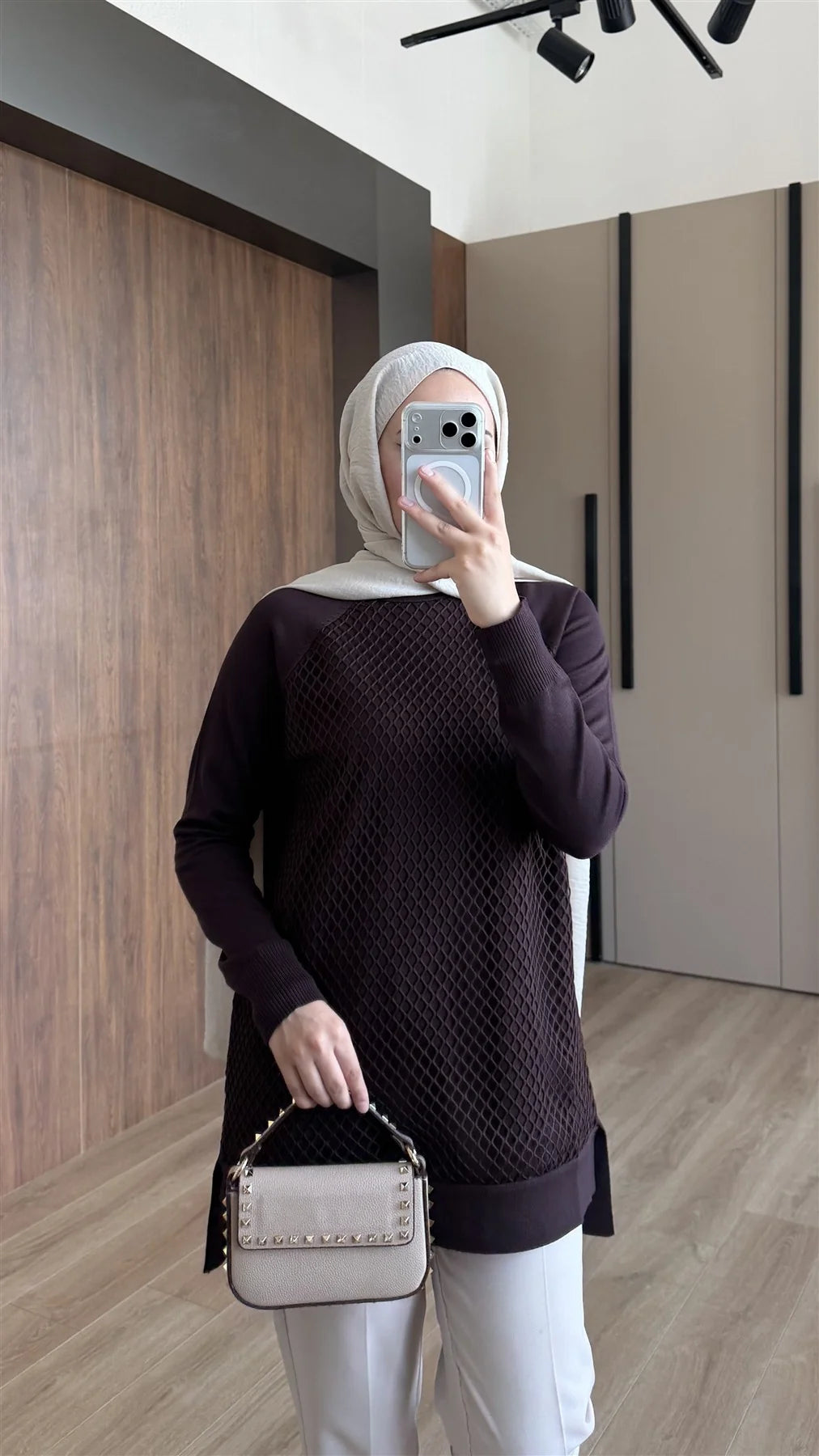 Önü File Detaylı Tunik