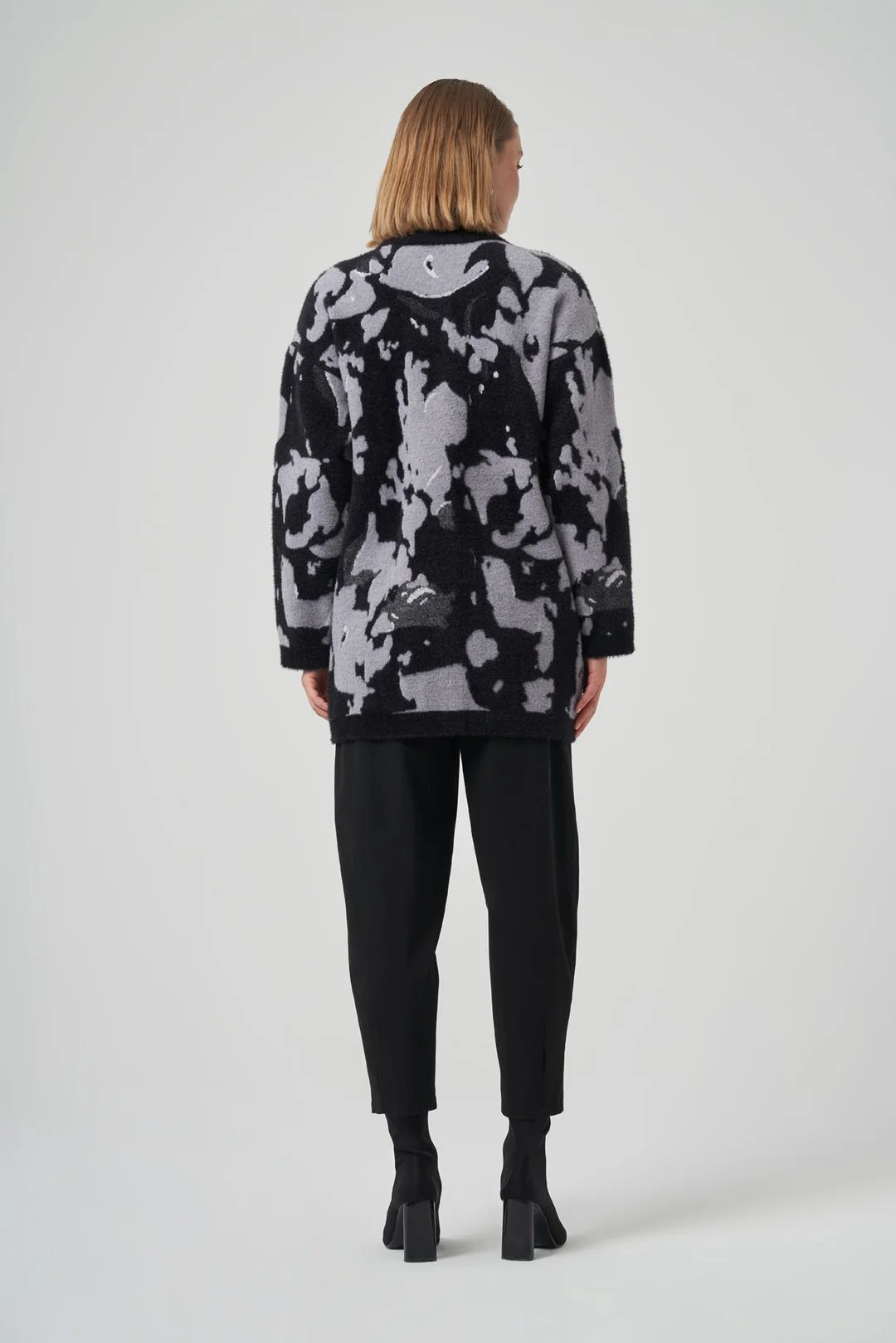 Nuss 7006 Angora Desenli Hırka