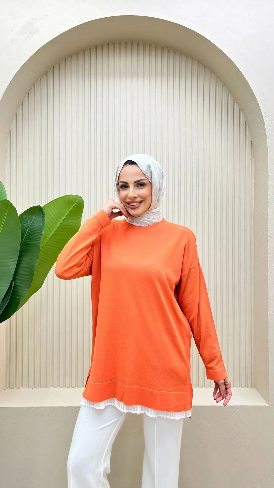 Düz Merserize Tunik