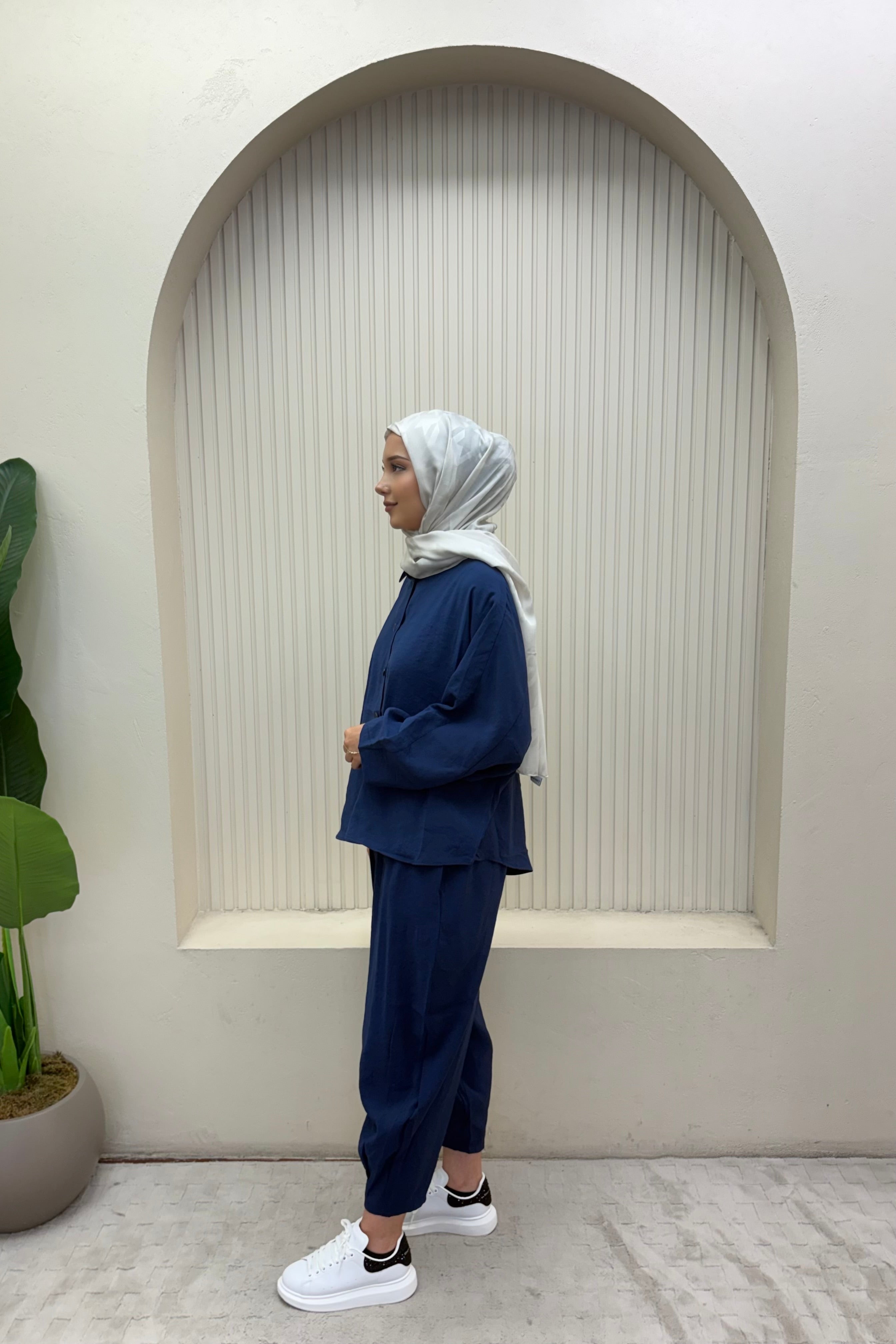 Modal Oversize Şalvarlı Takım