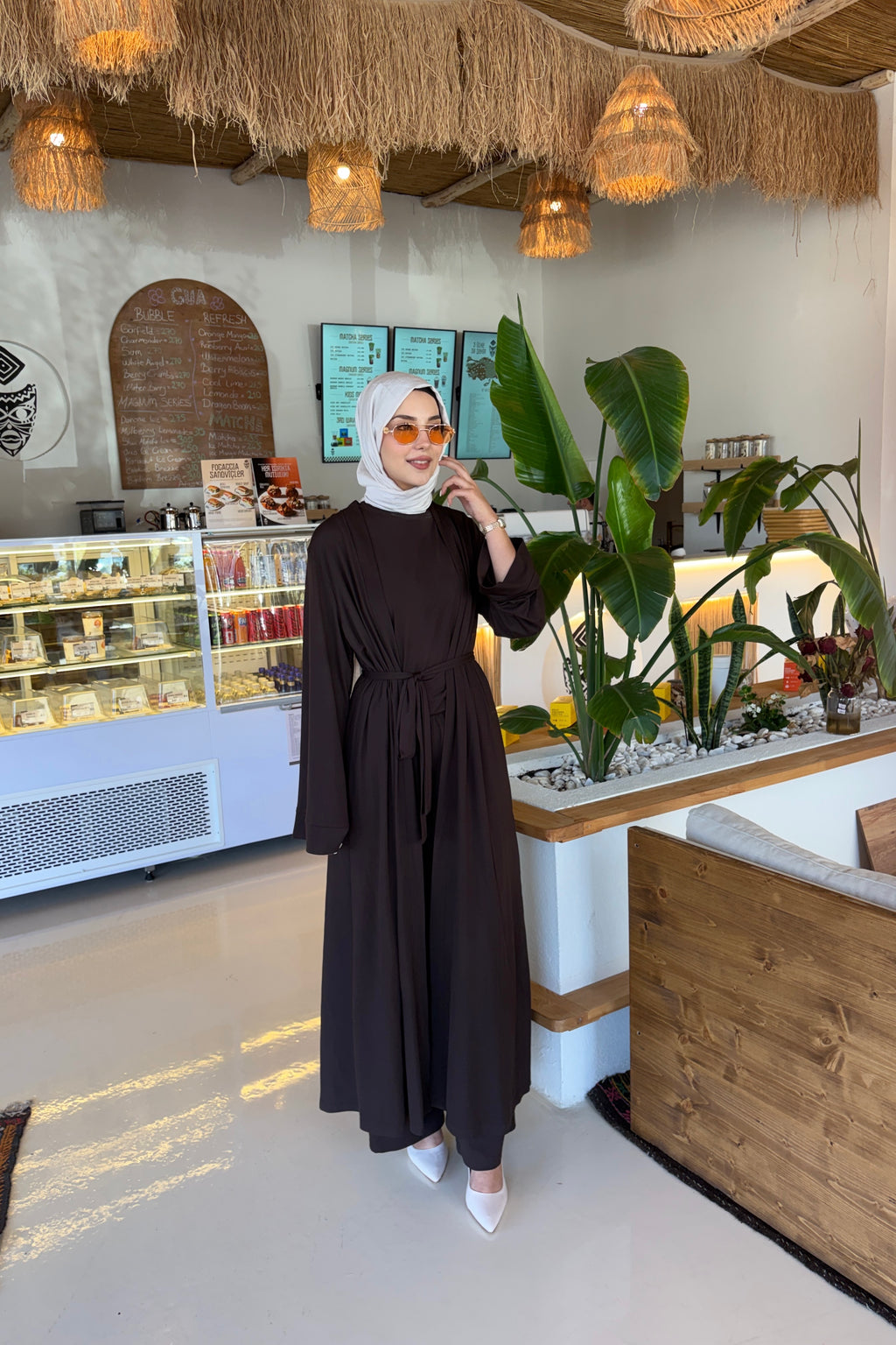 Oysho Spor Üçlü Abaya Takım