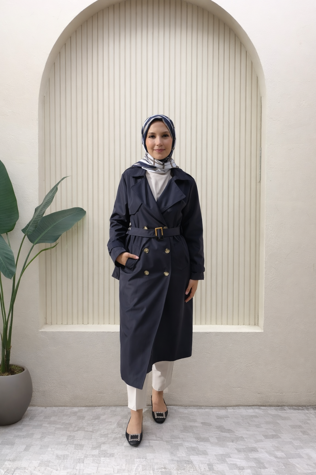 Beli Kuşaklı Trençkot