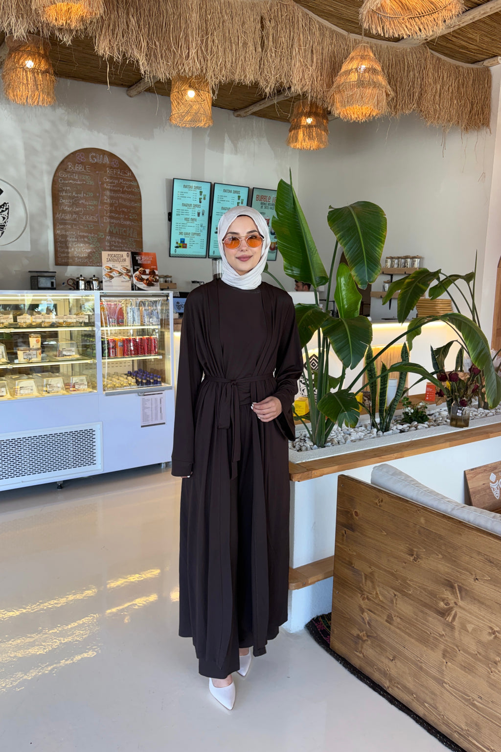 Oysho Spor Üçlü Abaya Takım