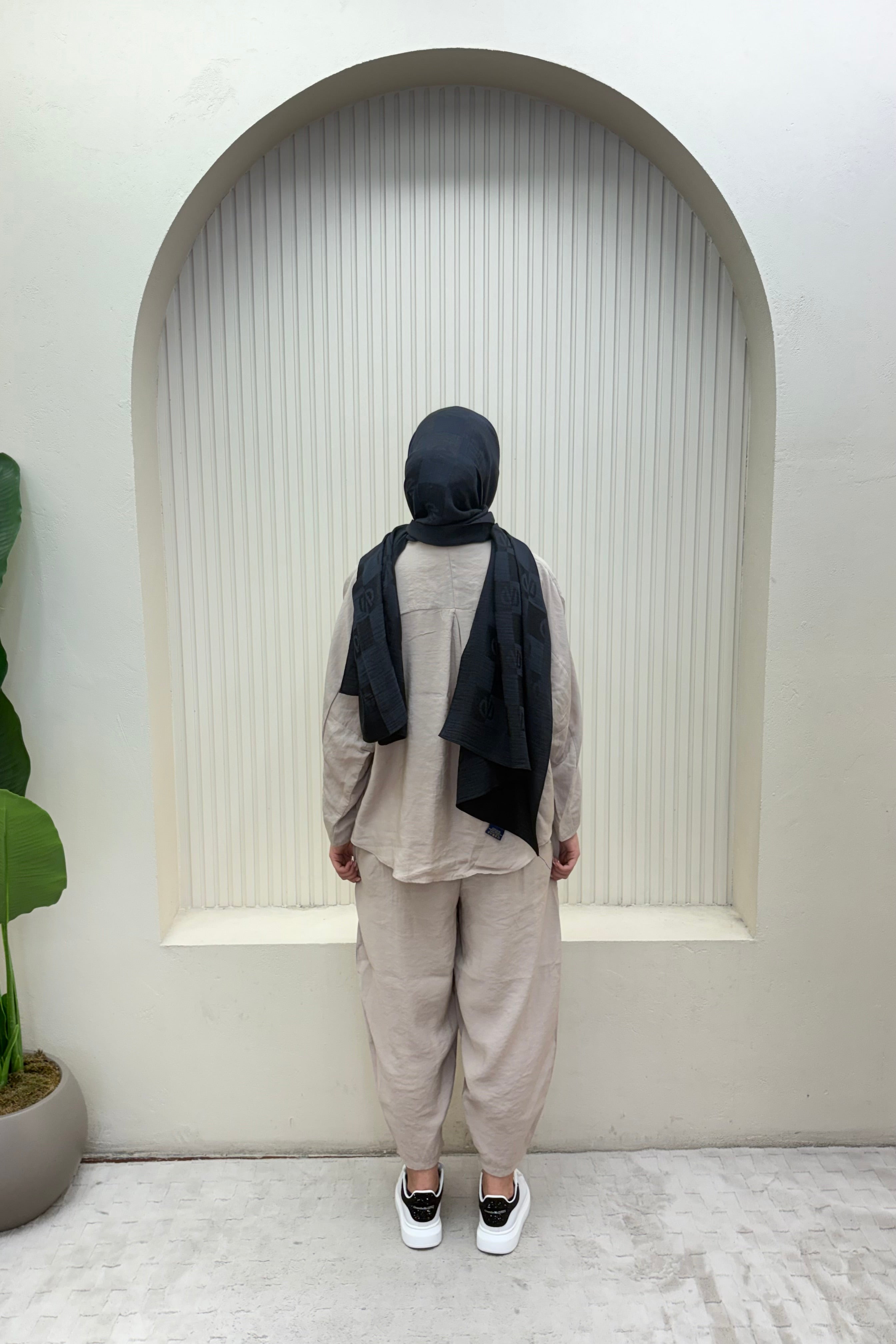 Modal Oversize Şalvarlı Takım