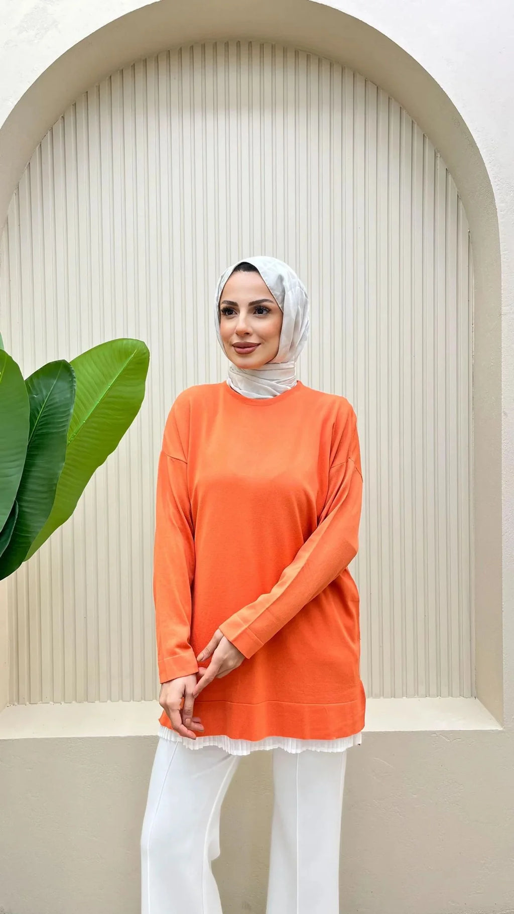Düz Merserize Tunik