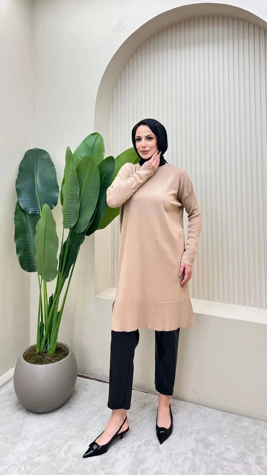 Uzun Merserize Tunik