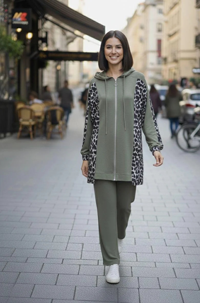 Leopar Detaylı Takım