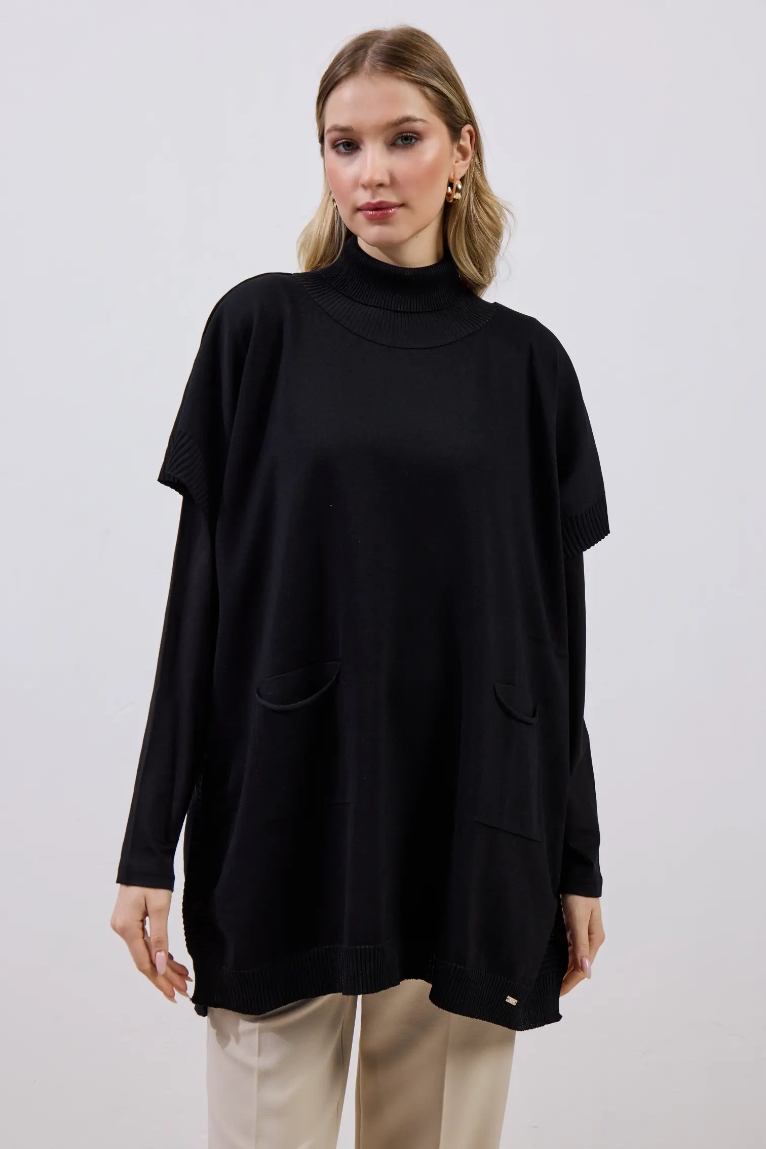 Merserize Süveter Beyaz