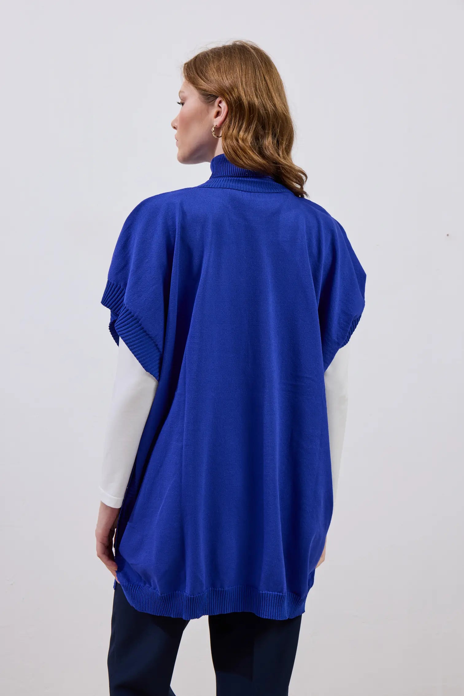 Merserize Süveter Beyaz