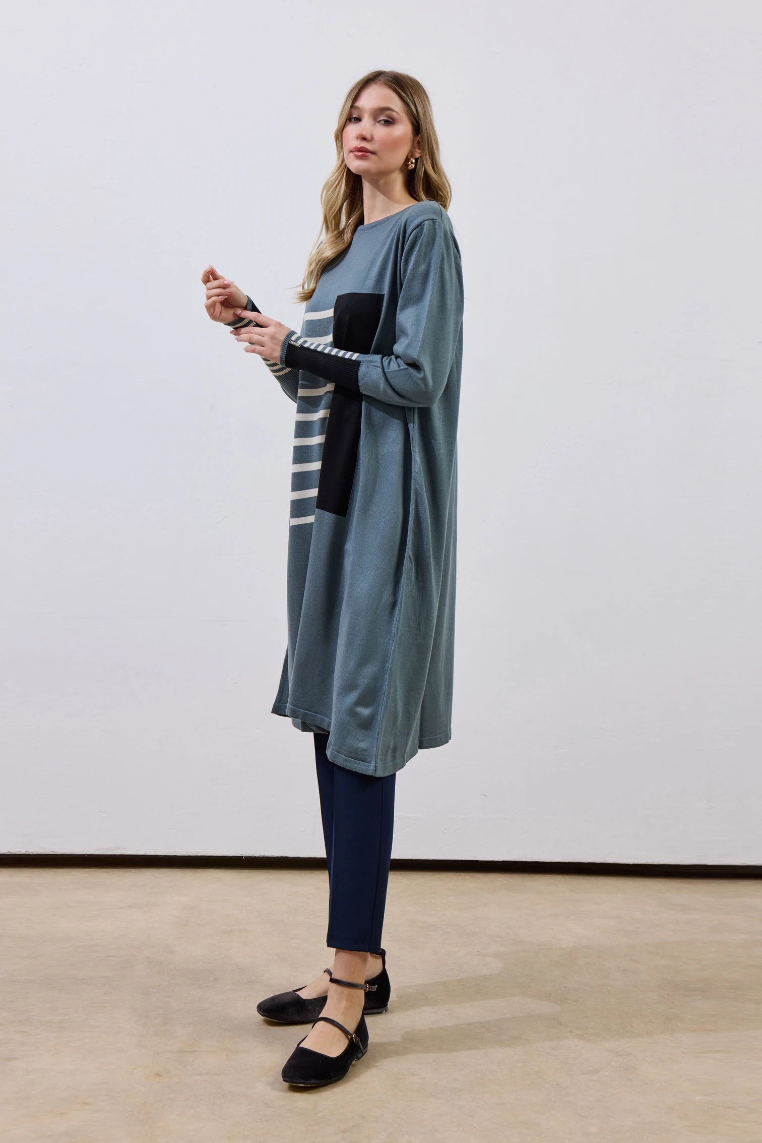 Desenli Merserize Tunik