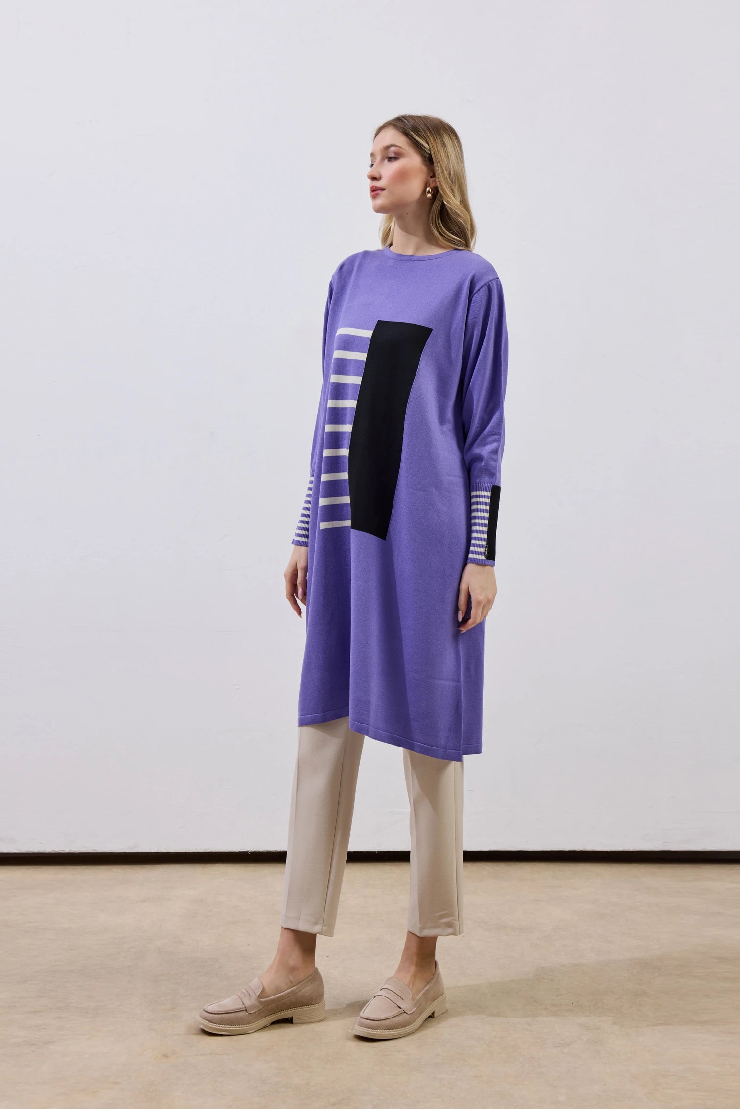 Desenli Merserize Tunik