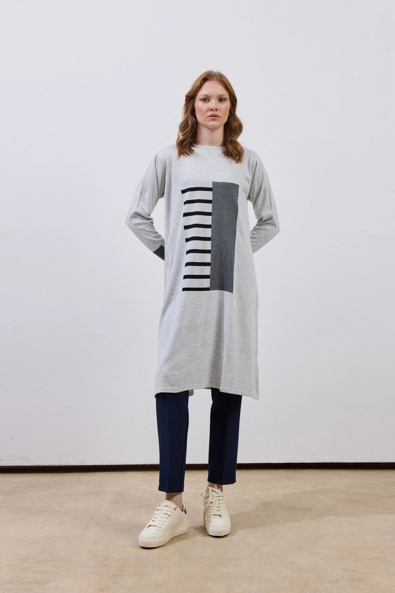 Desenli Merserize Tunik