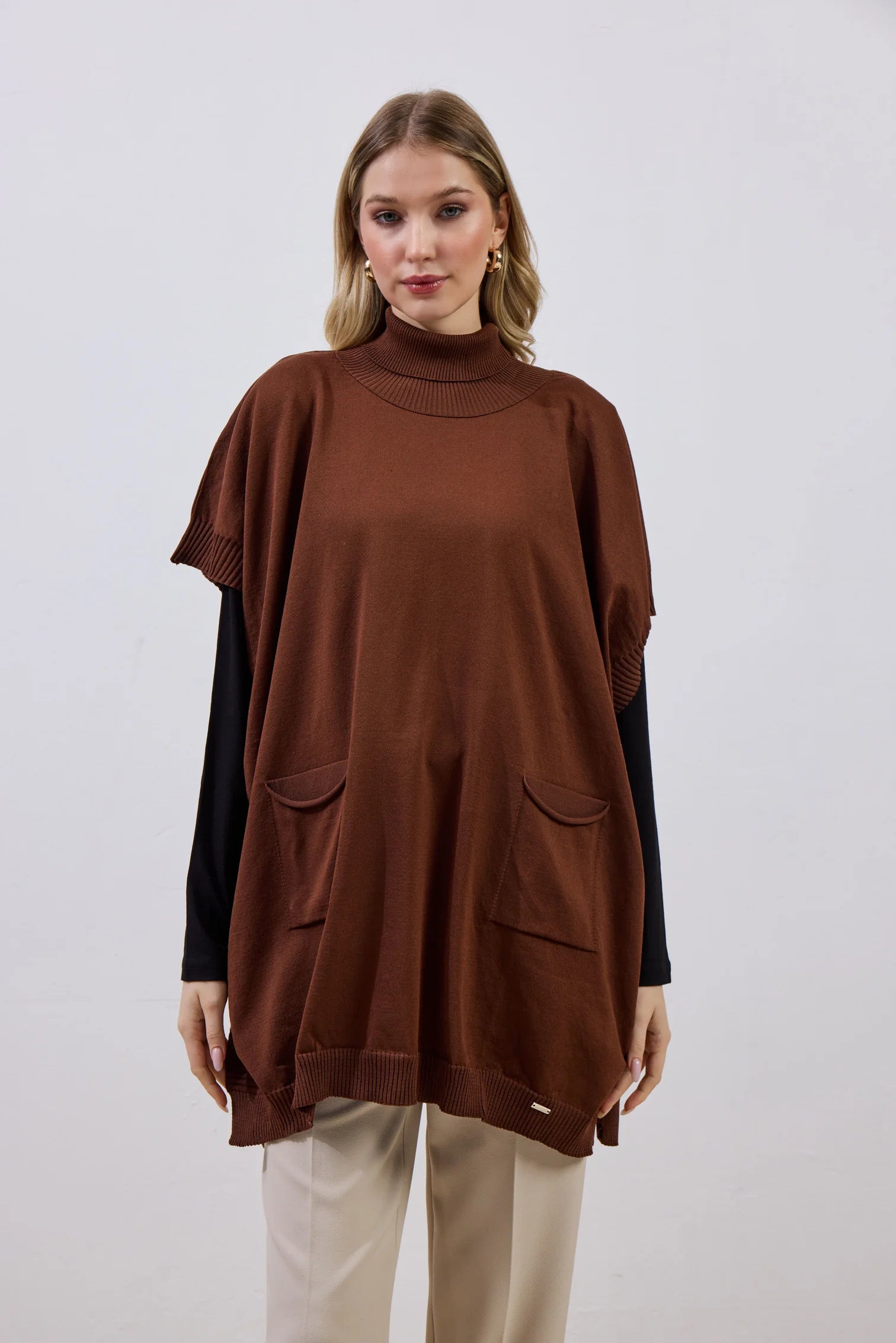 Merserize Süveter Beyaz