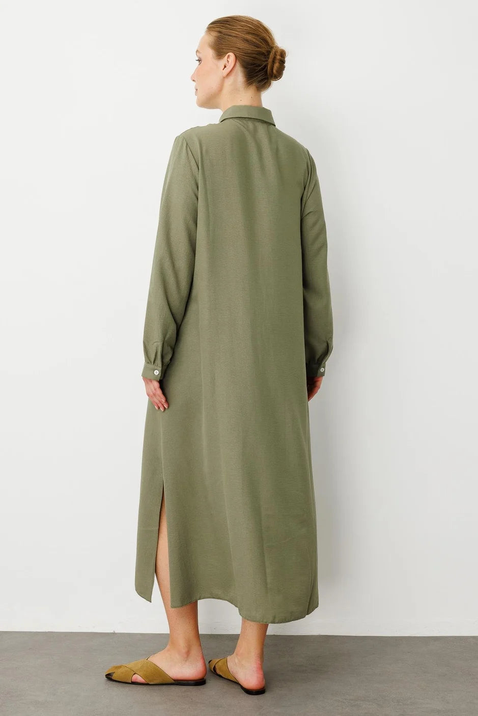 Micca Dikiş Detaylı İpekçe Kumaş Konforlu Kap Ferace