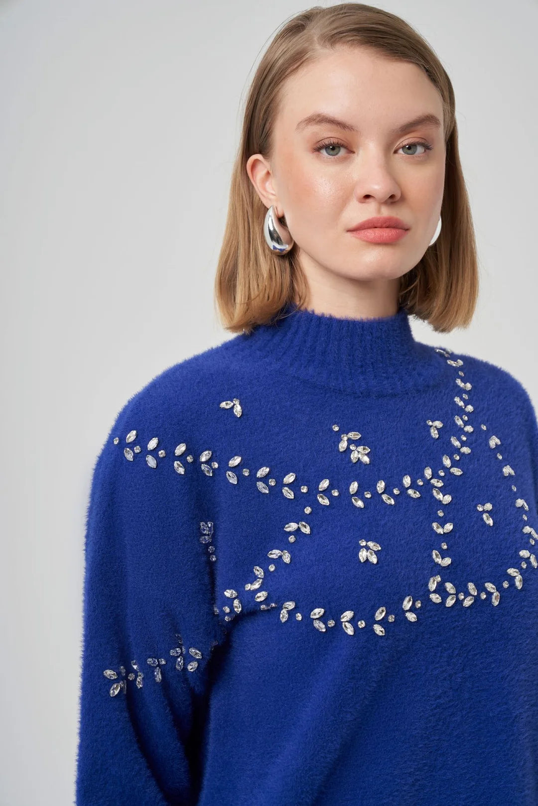 Nuss 7002 Ön Taş İşlemeli Angora