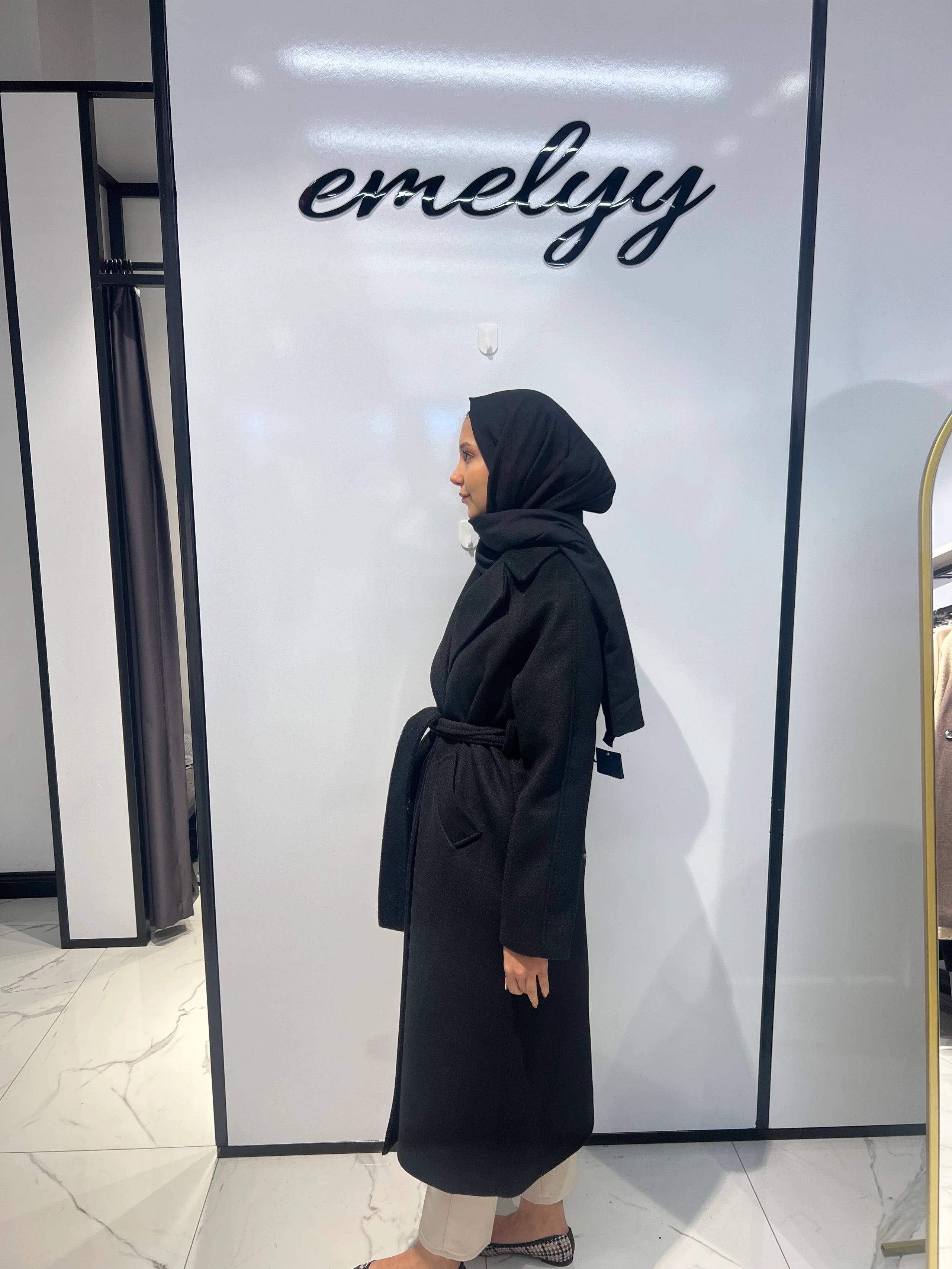 Kaşmir Kaban Düğmesiz