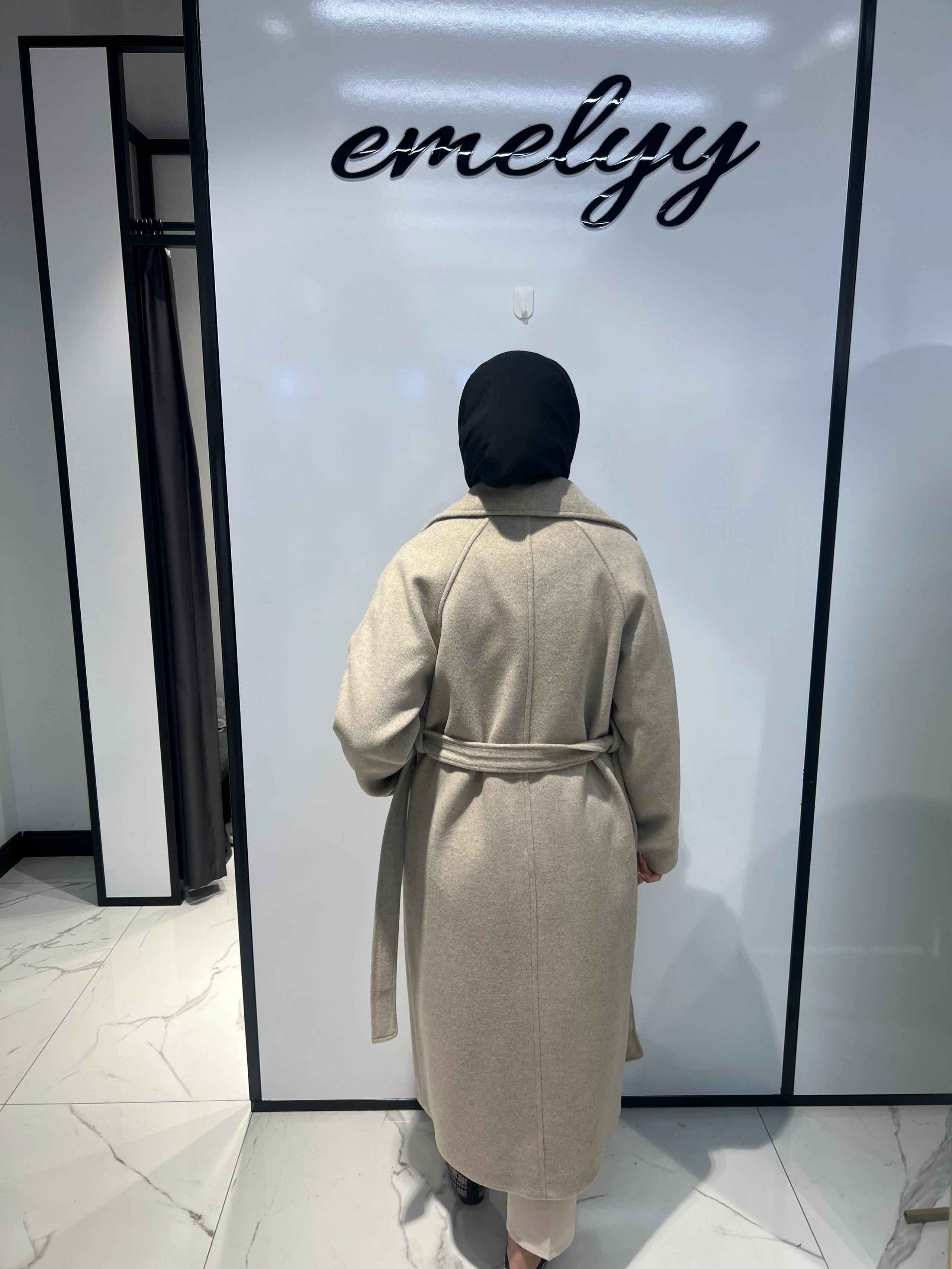 Kaşmir Kaban Düğmesiz