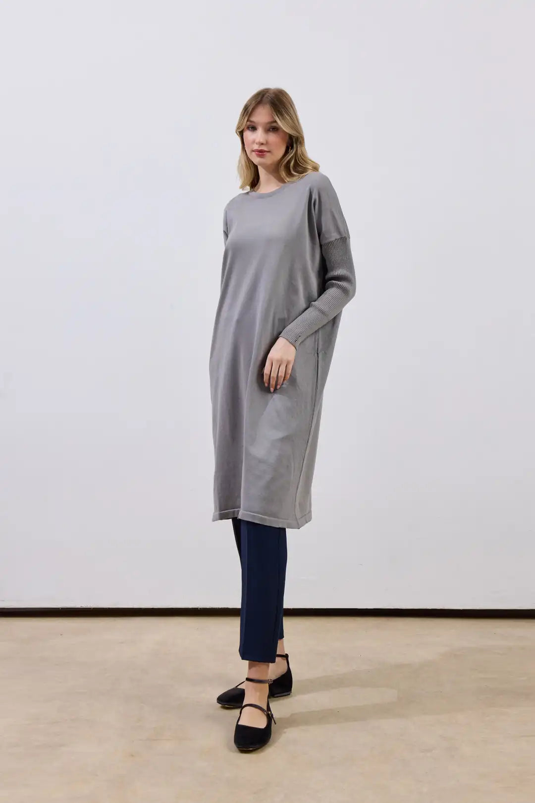 Kolu Fitilli Merserize Tunik