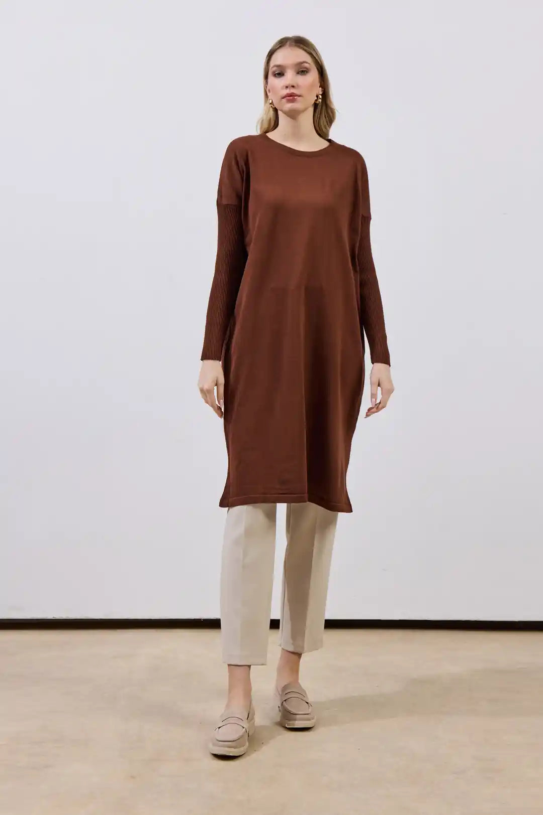 Kolu Fitilli Merserize Tunik