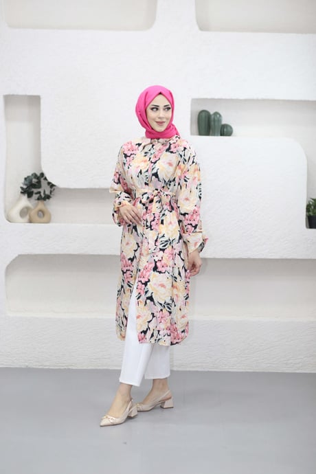 Çiçek Detaylı Tunik