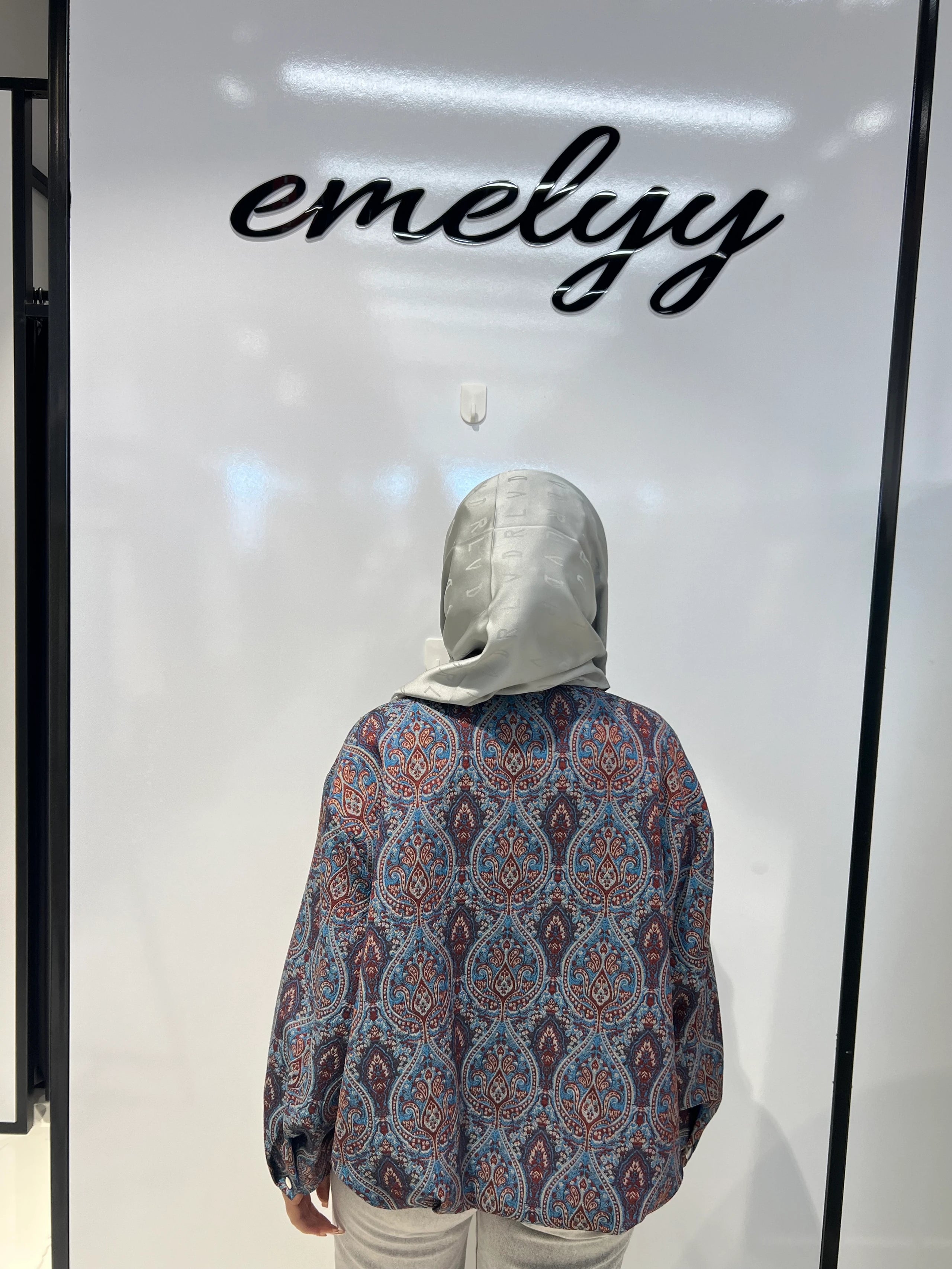 Etnik Desen Bomber Ceket