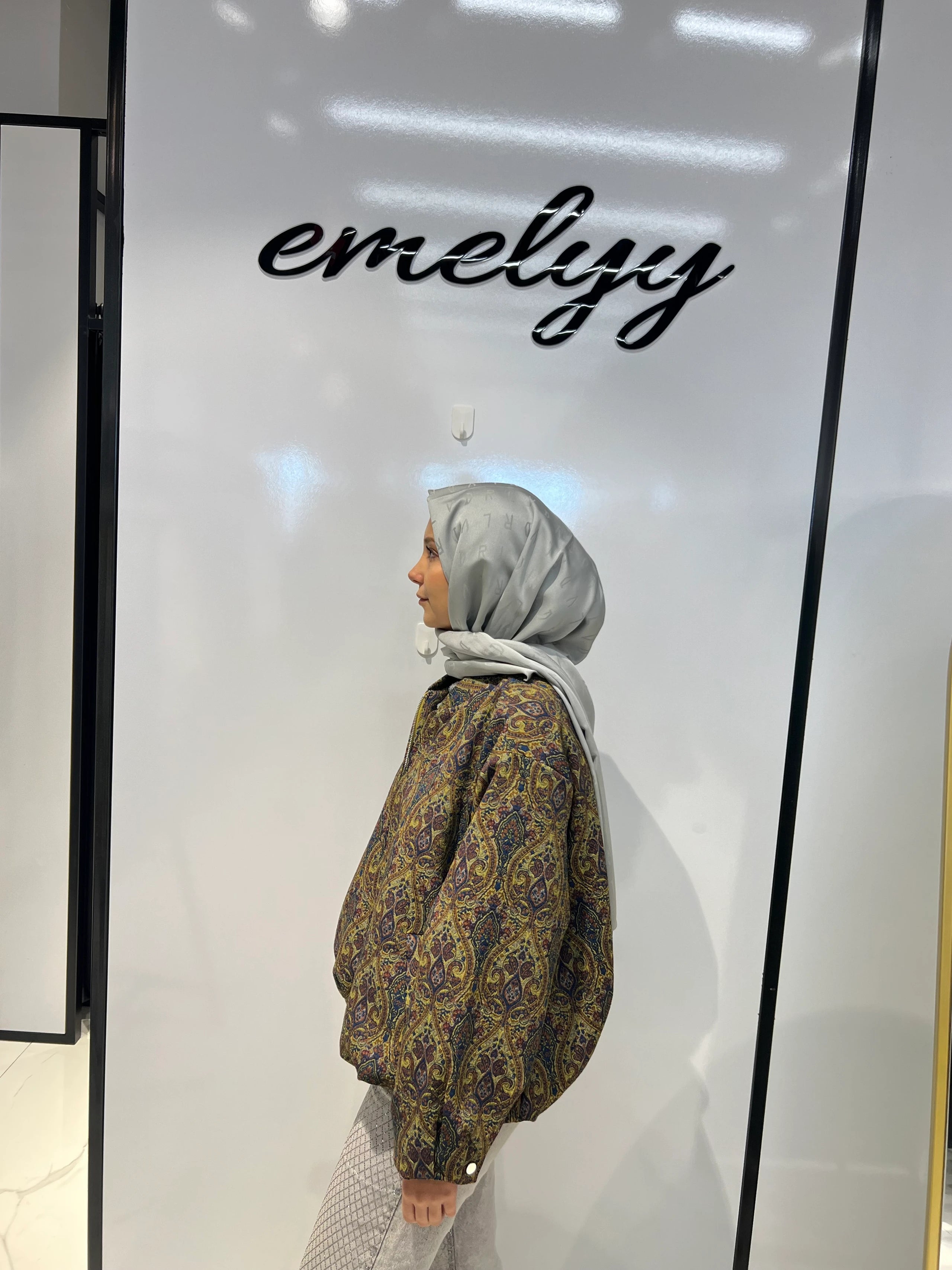 Etnik Desen Bomber Ceket