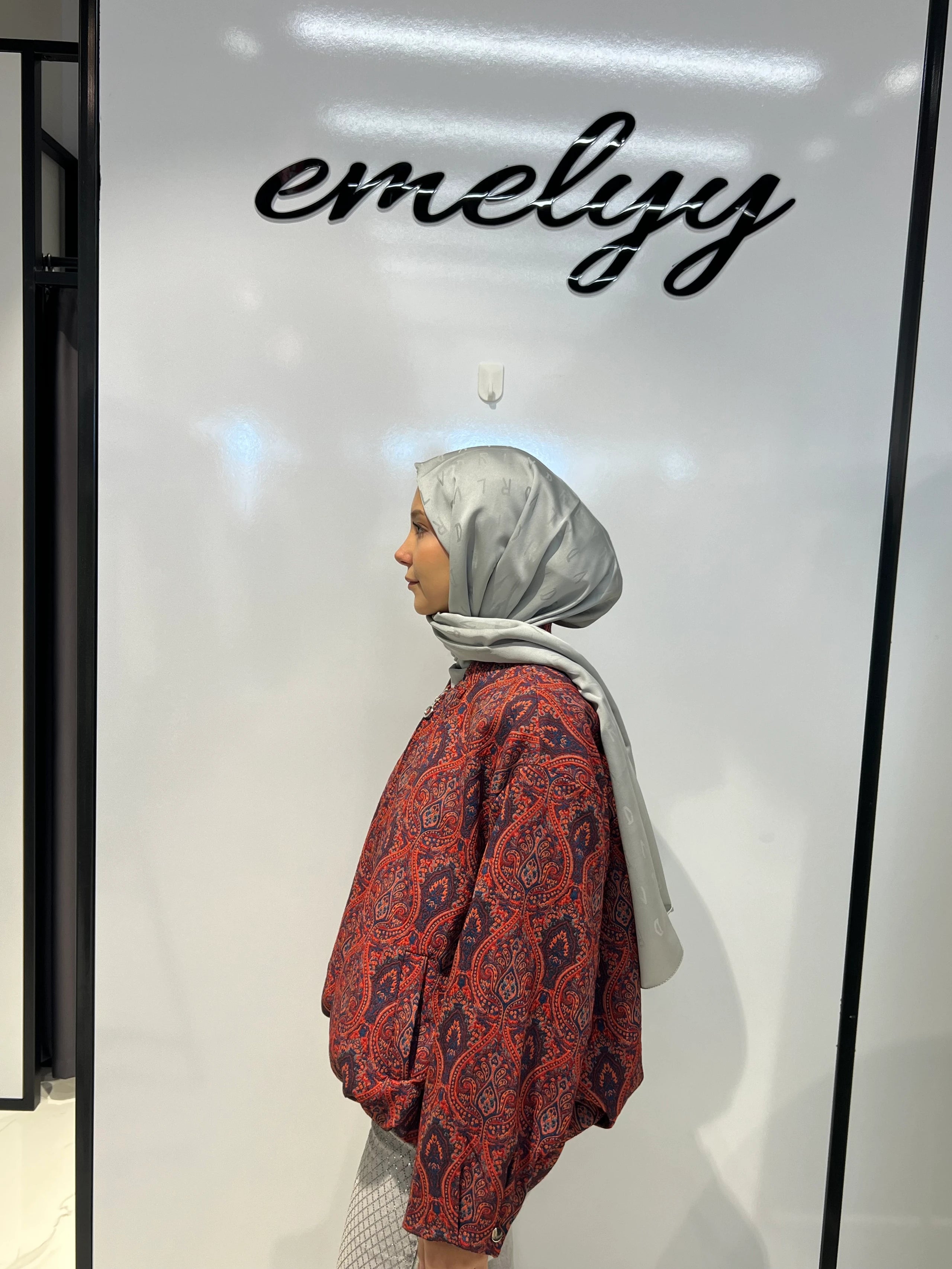 Etnik Desen Bomber Ceket