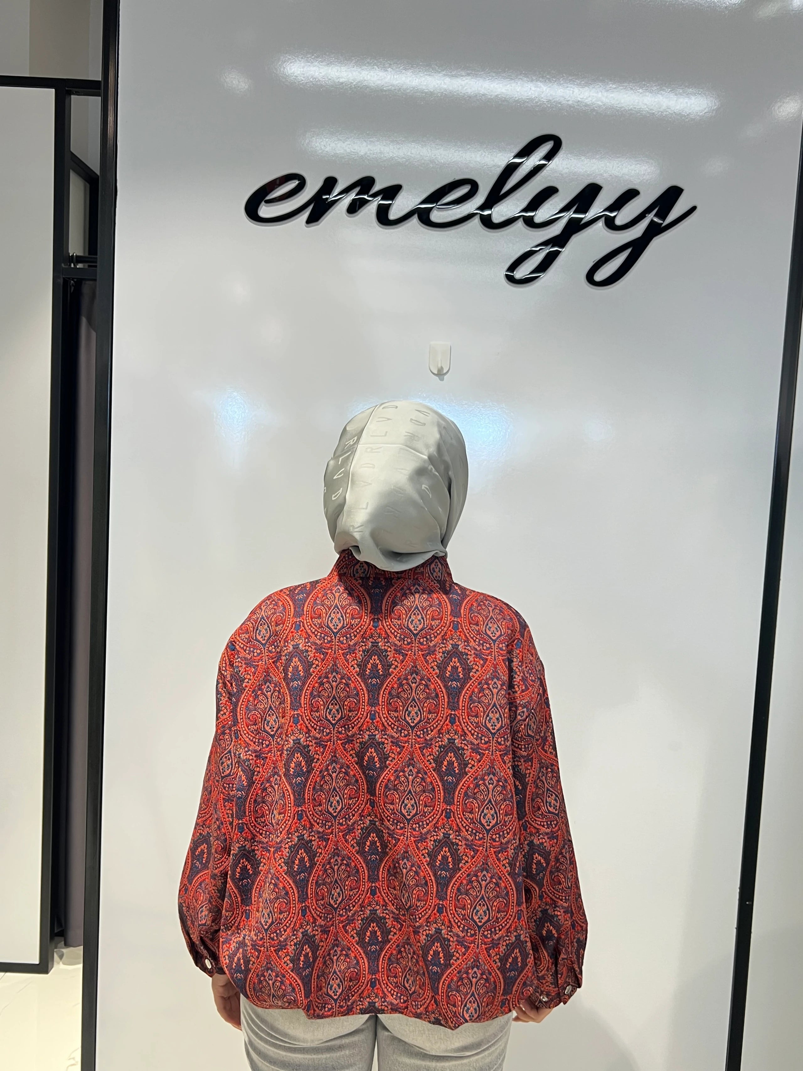 Etnik Desen Bomber Ceket