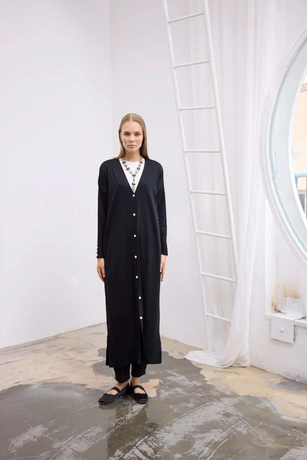 V Yaka Tam Boy Hırka