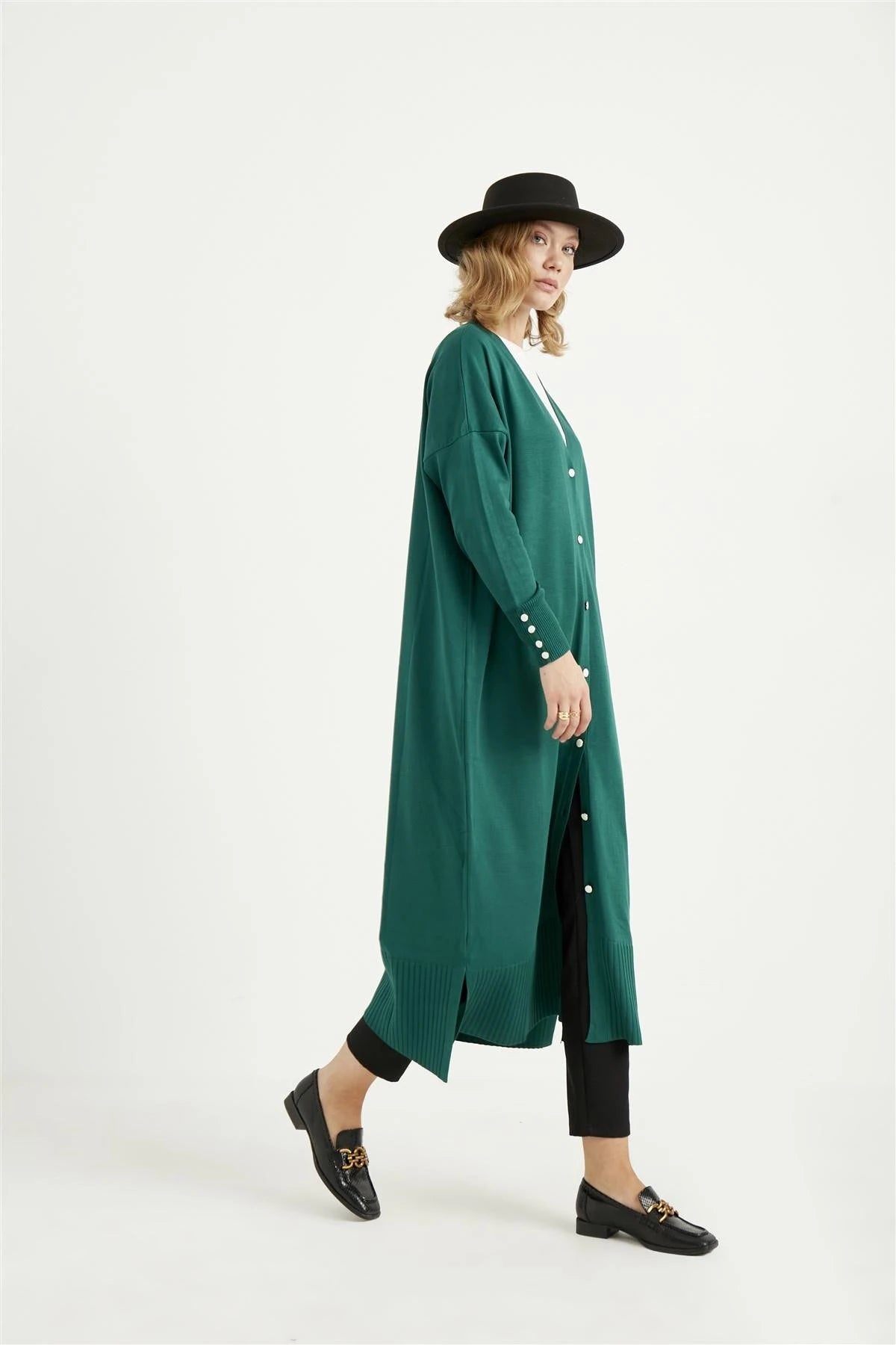 V Yaka Tam Boy Hırka