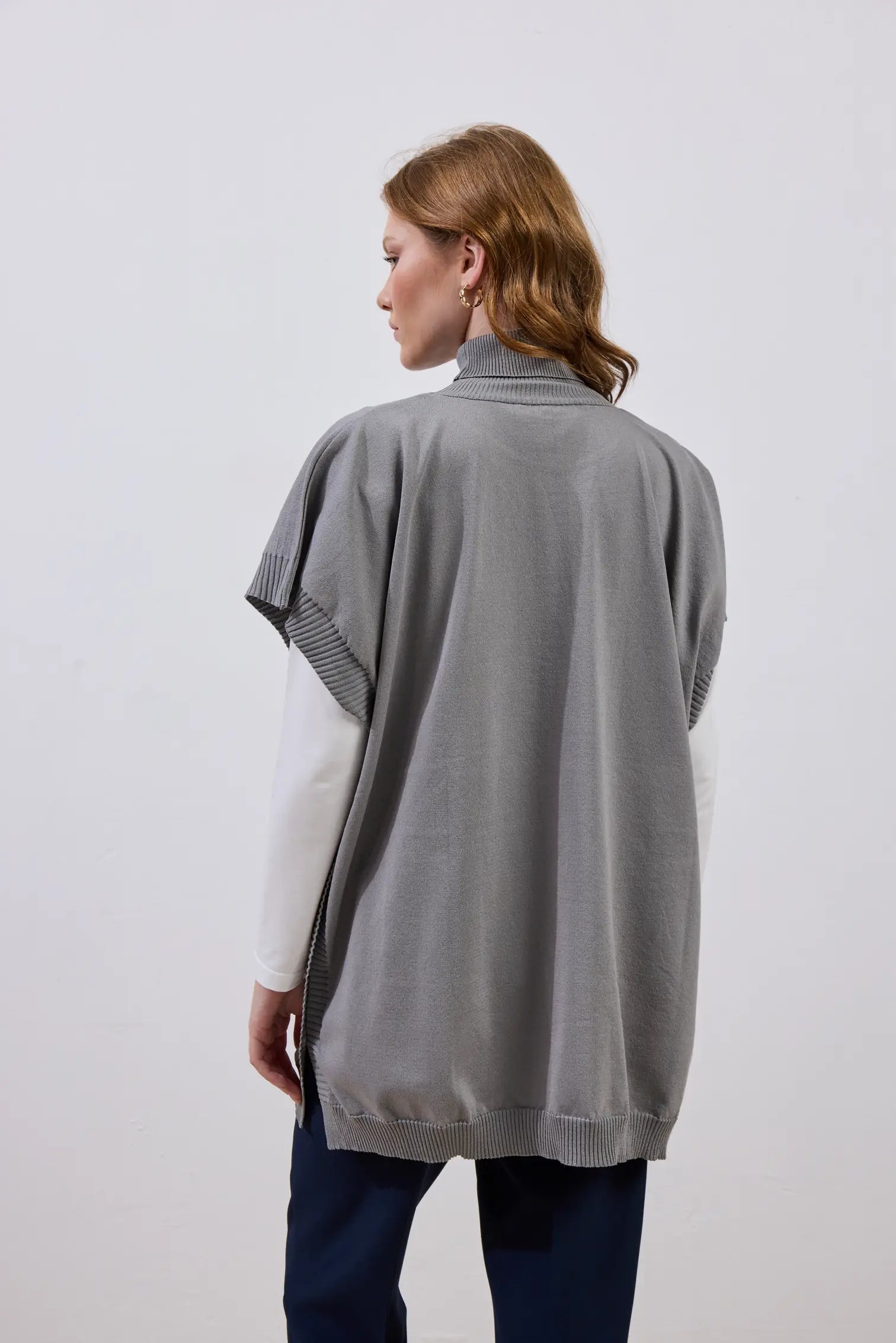 Merserize Süveter Beyaz