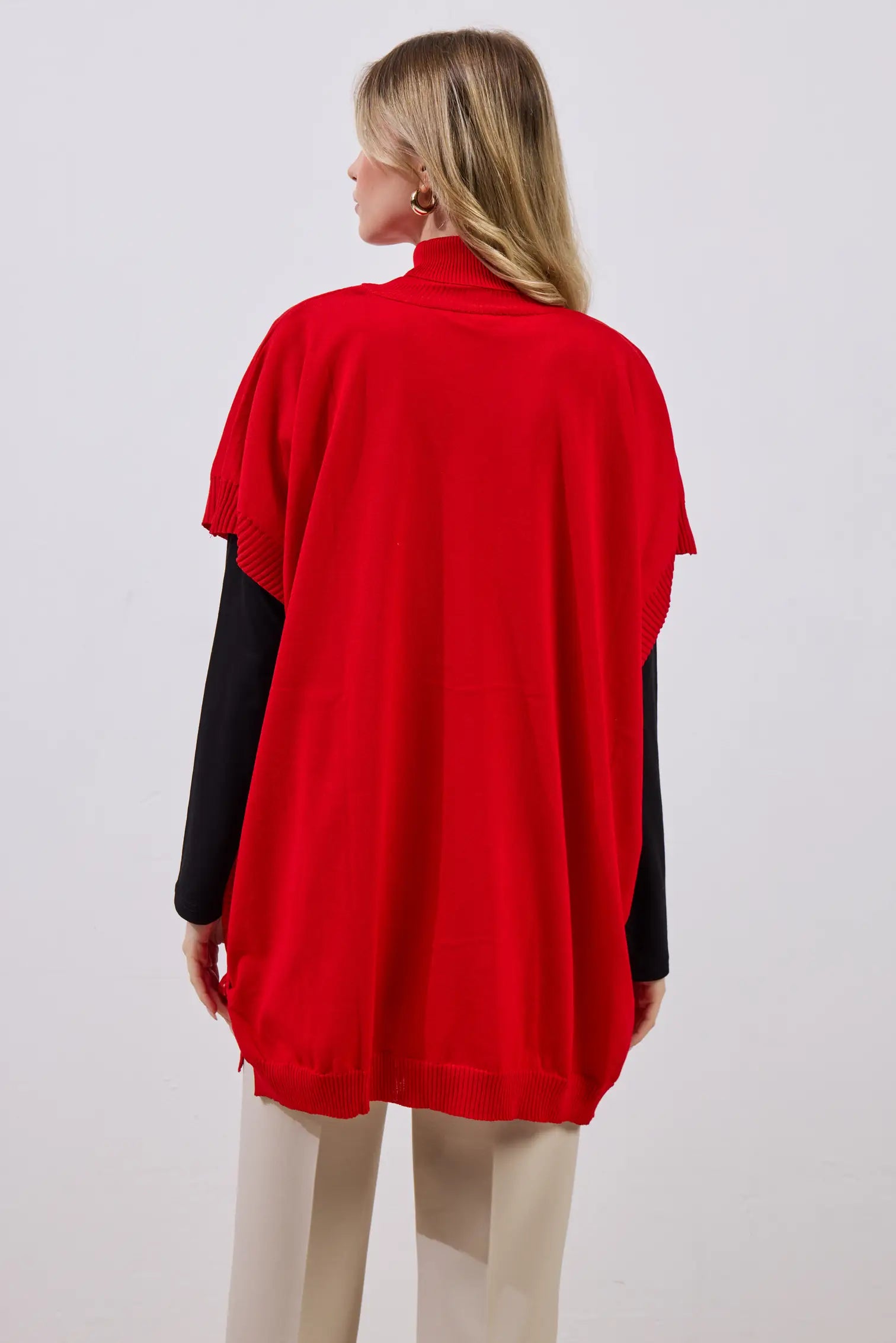 Merserize Süveter Beyaz