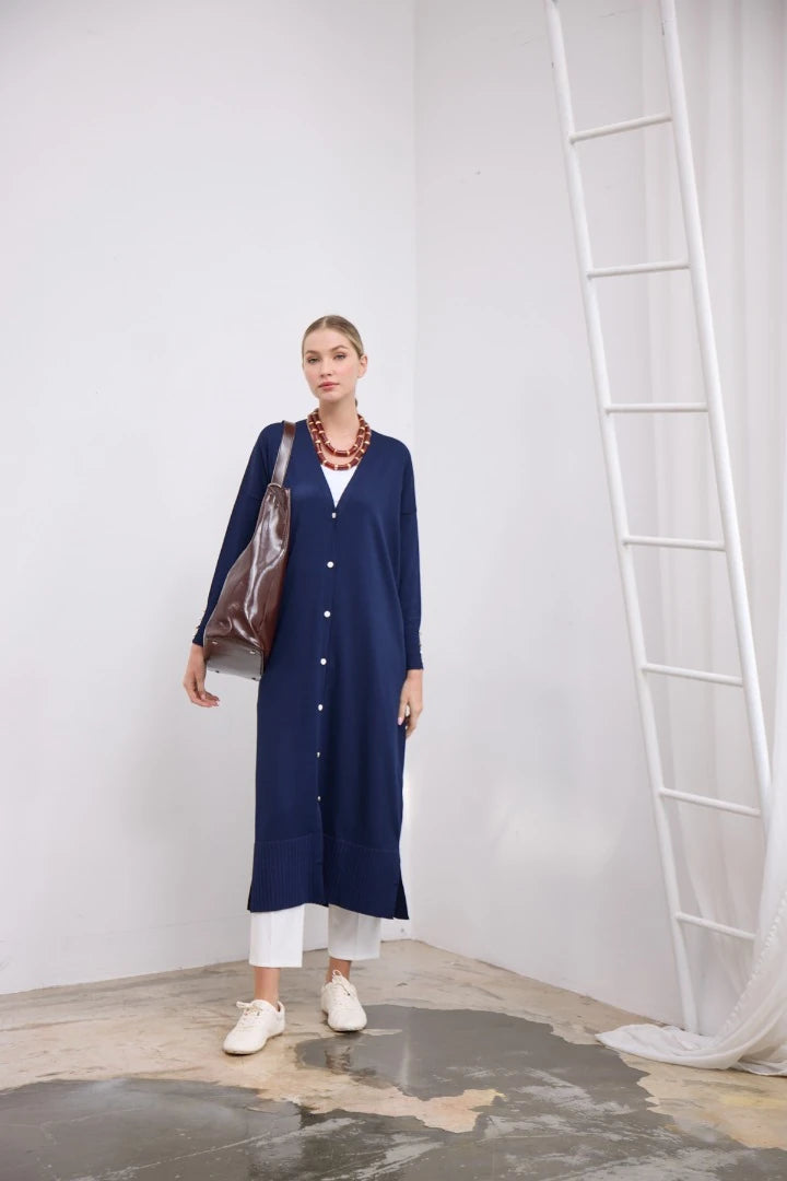 V Yaka Tam Boy Hırka